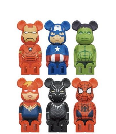 Medicom Bearbrick Cleverin Bearbrick Marvel Set | Grailed