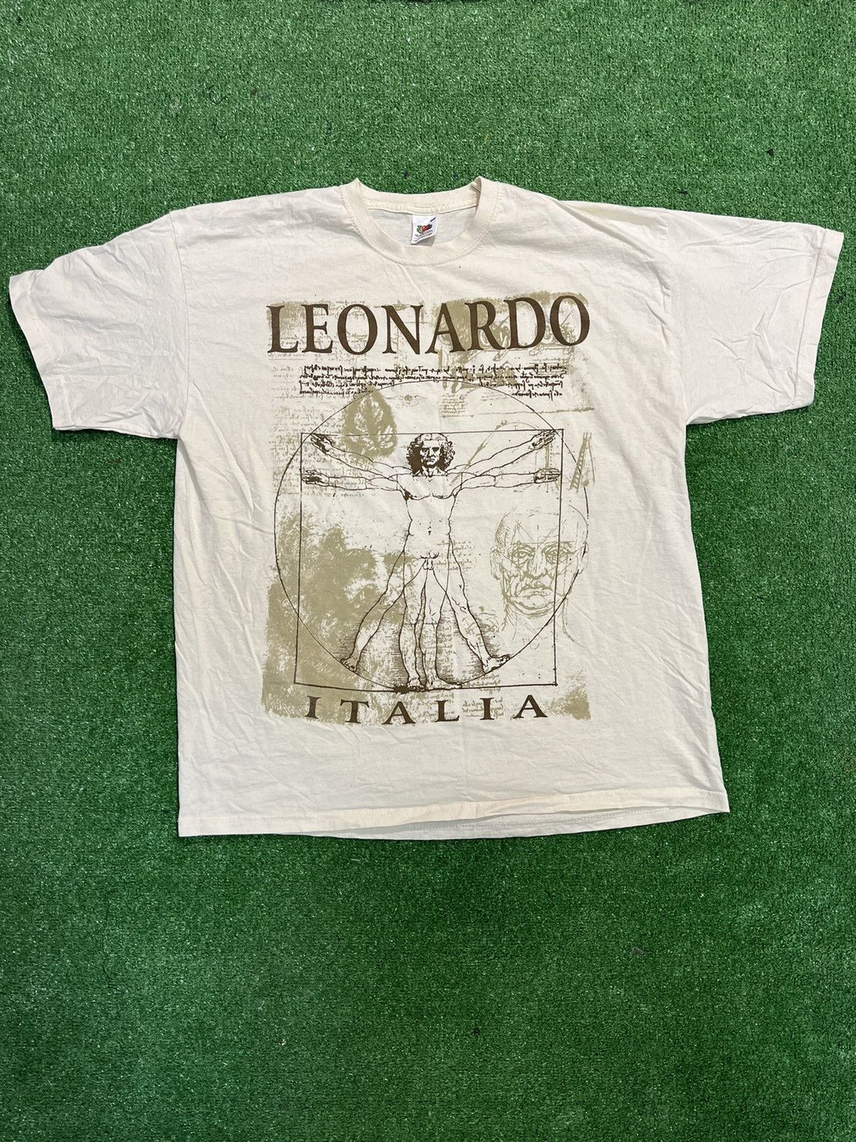 Leonardo Da Vinci Print Tee Vintage