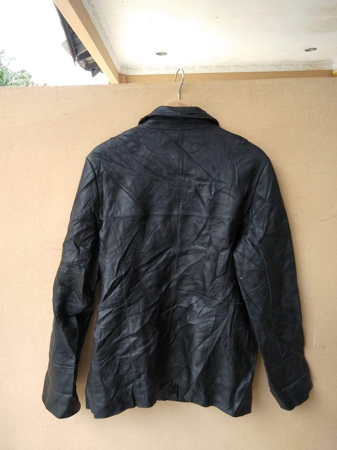 Genuine Leather Vintage 90s Trans Work Leather Jackets Size M / US 6-8 / IT 42-44 - 5 Thumbnail