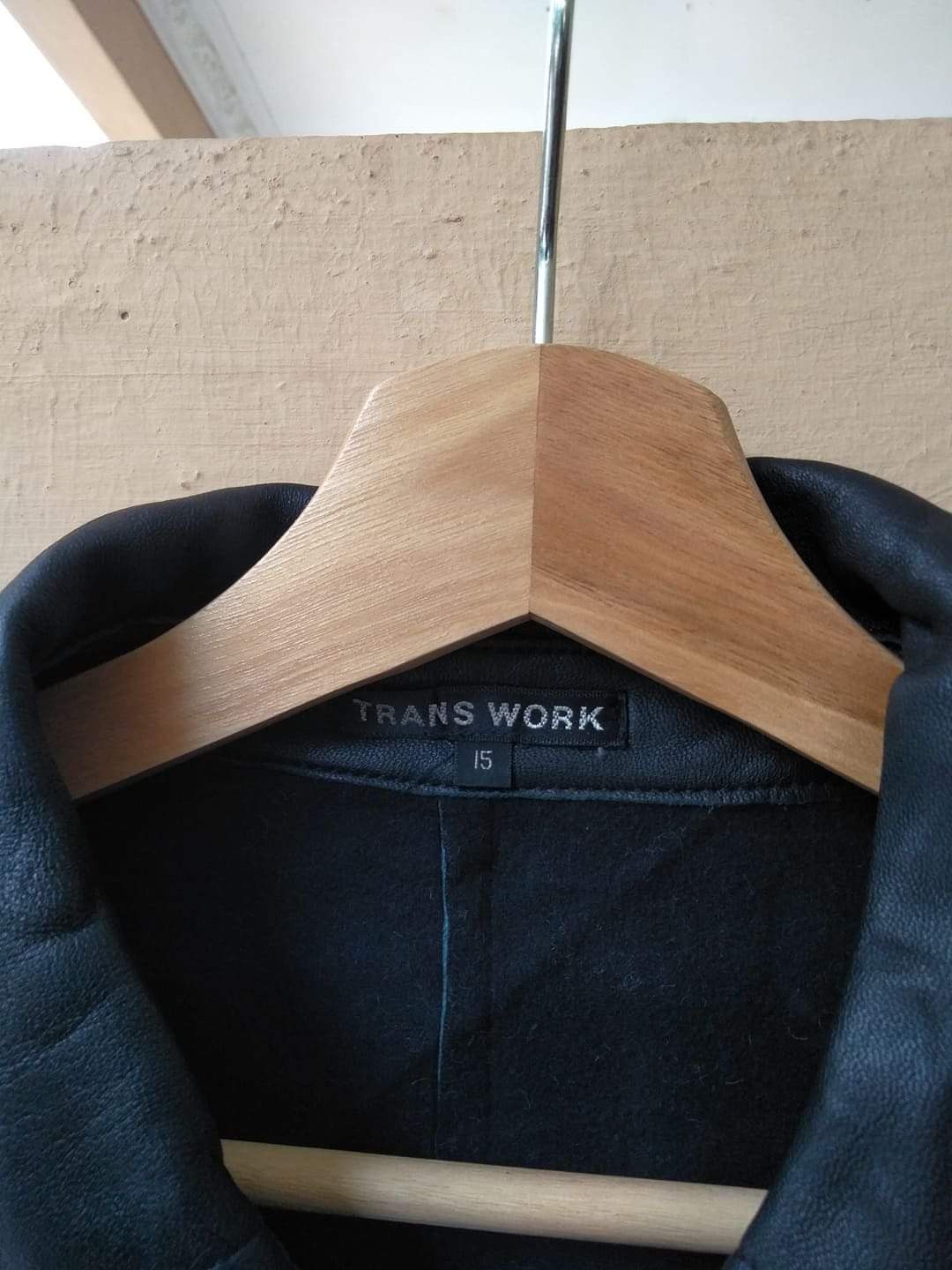 Genuine Leather Vintage 90s Trans Work Leather Jackets Size M / US 6-8 / IT 42-44 - 4 Thumbnail