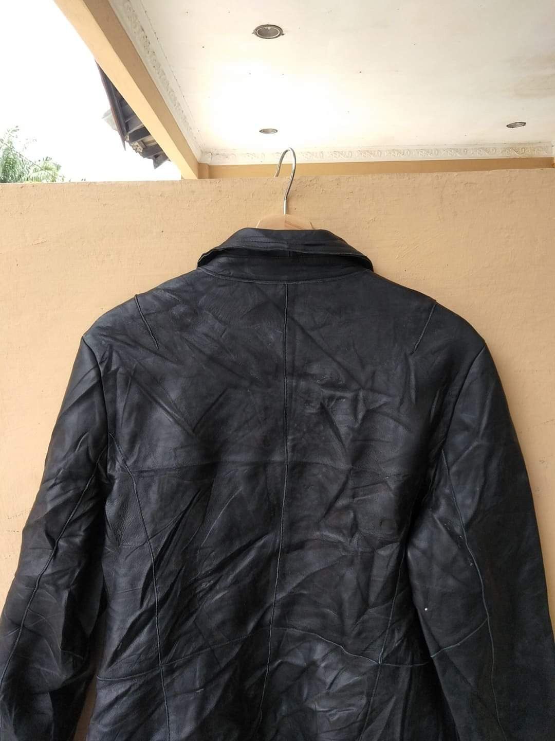 Genuine Leather Vintage 90s Trans Work Leather Jackets Size M / US 6-8 / IT 42-44 - 6 Thumbnail