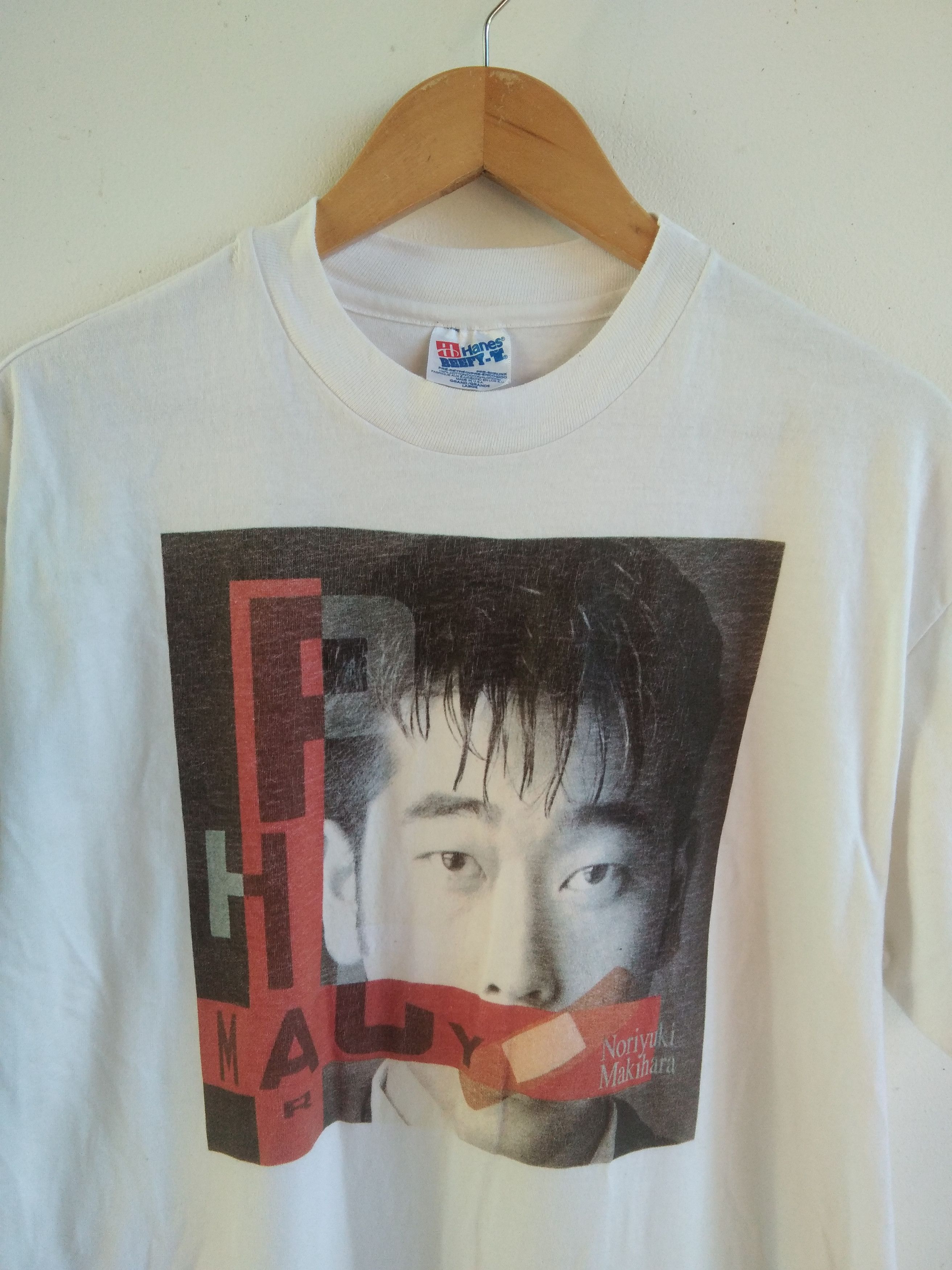 Vintage 90s Noriyuki Makihara Japan Singer Tshirt