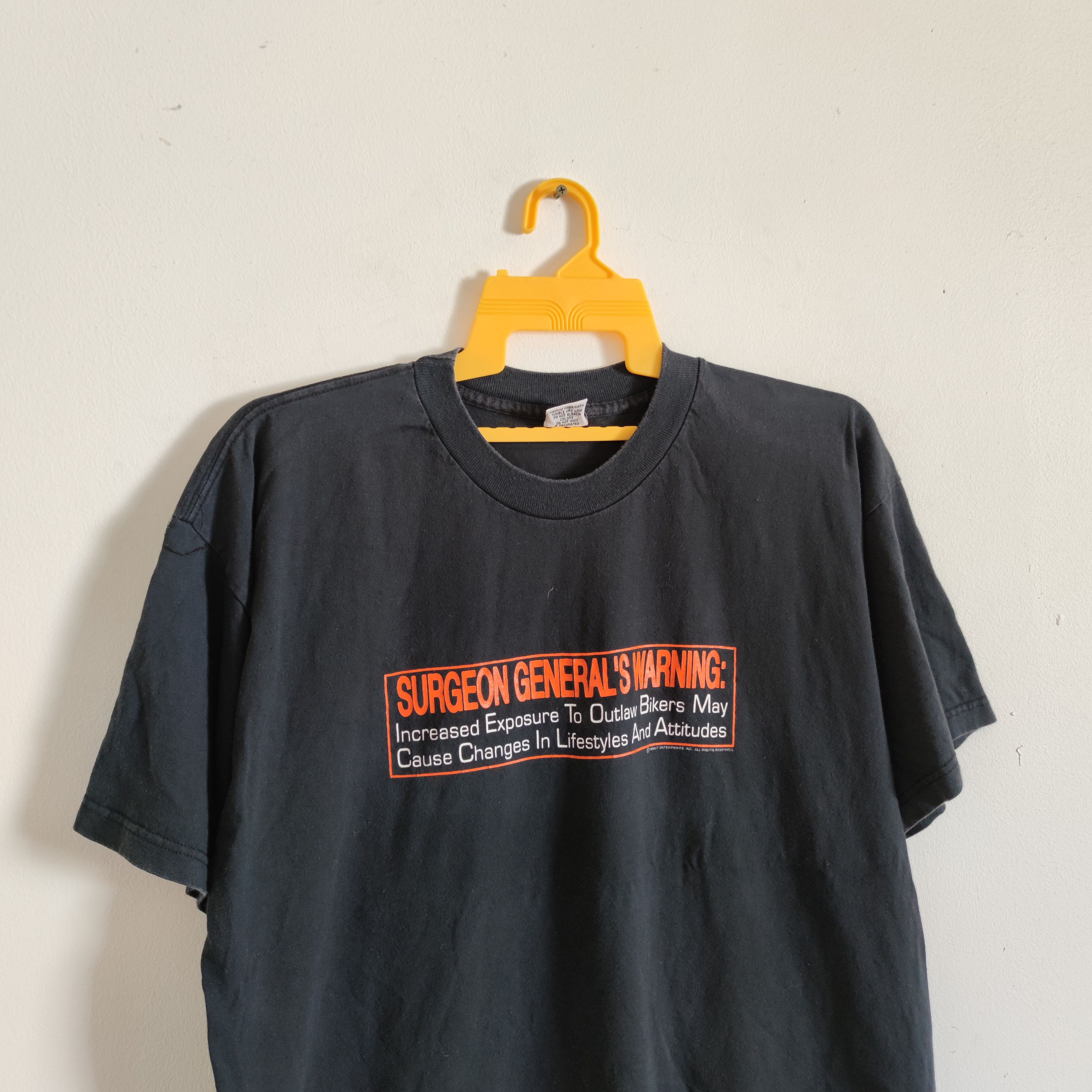 VINTAGE SURGEON GENERAL'S WARNING T SHIRT