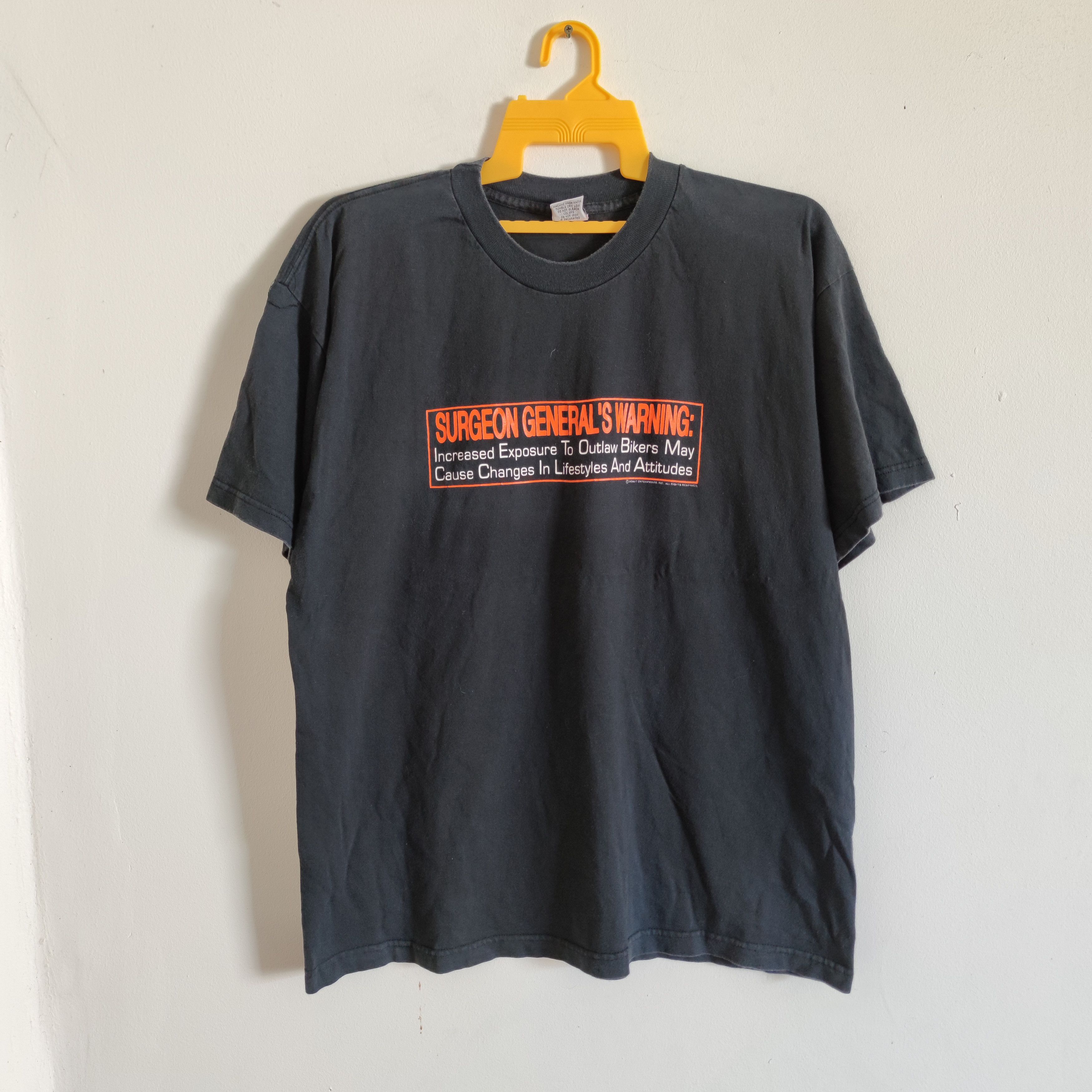 VINTAGE SURGEON GENERAL'S WARNING T SHIRT