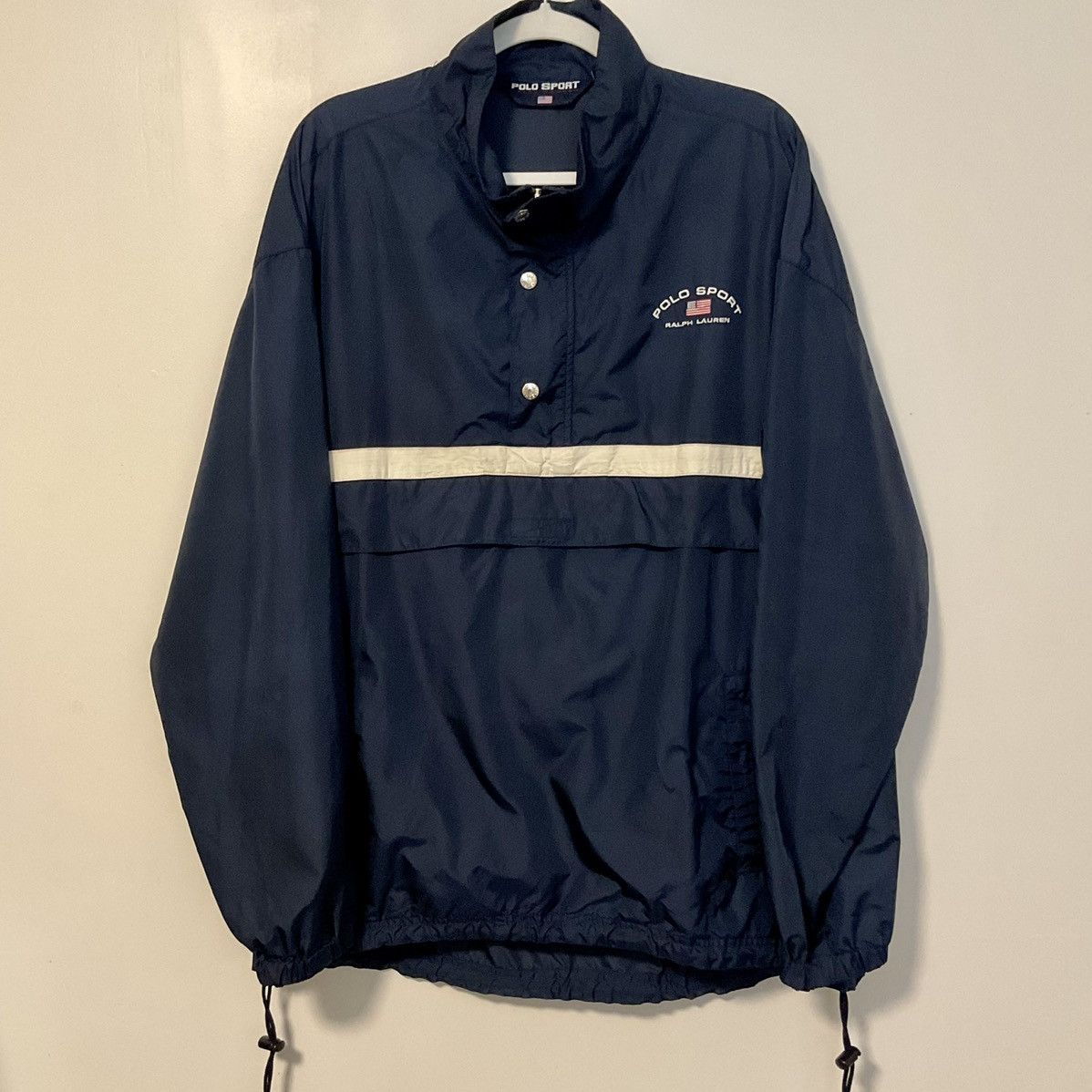 Polo Ralph Lauren Vintage Polo Sport Ralph Lauren Windbreaker Navy Size L Size US L / EU 52-54 / 3 - 1 Thumbnail