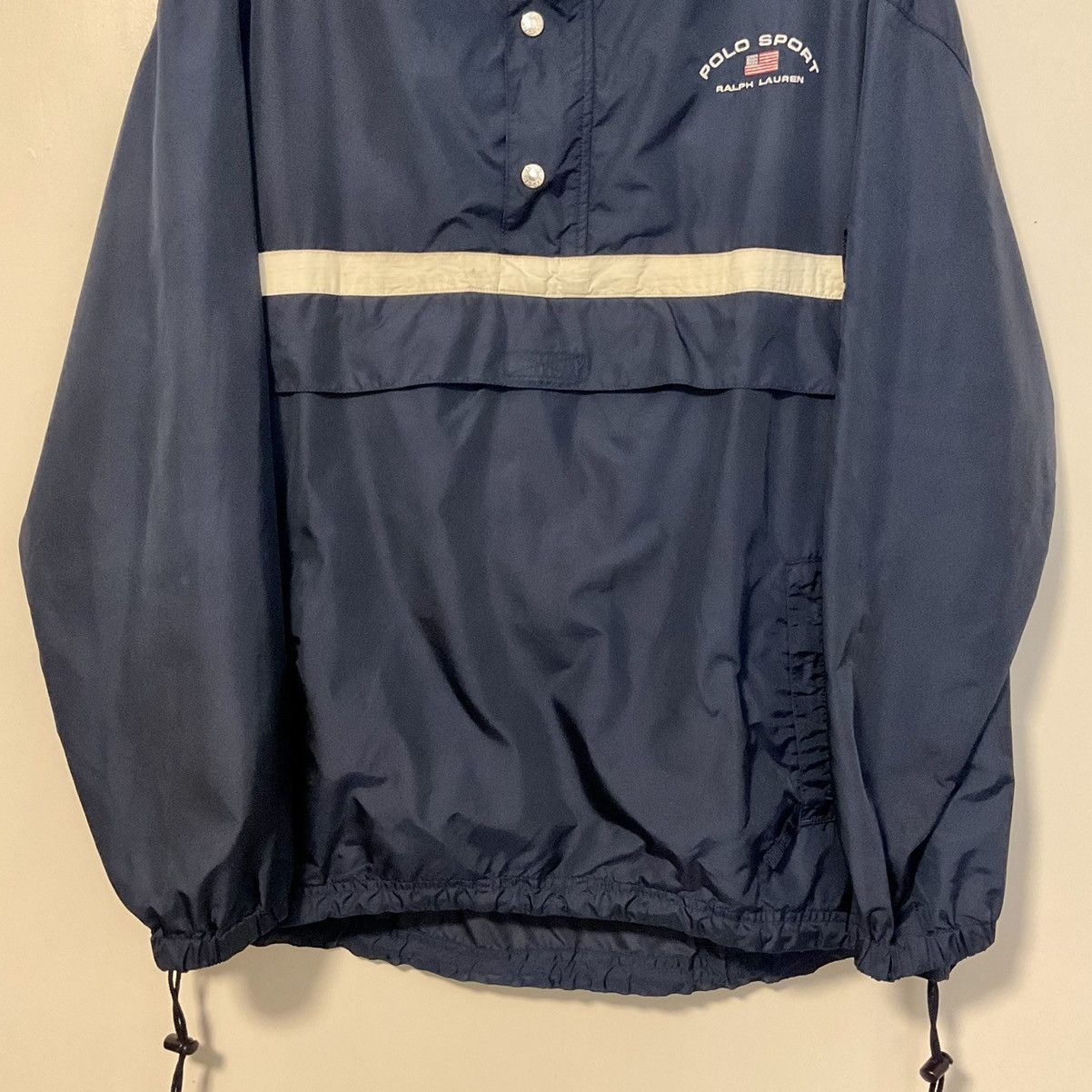 Polo Ralph Lauren Vintage Polo Sport Ralph Lauren Windbreaker Navy Size L Size US L / EU 52-54 / 3 - 3 Thumbnail