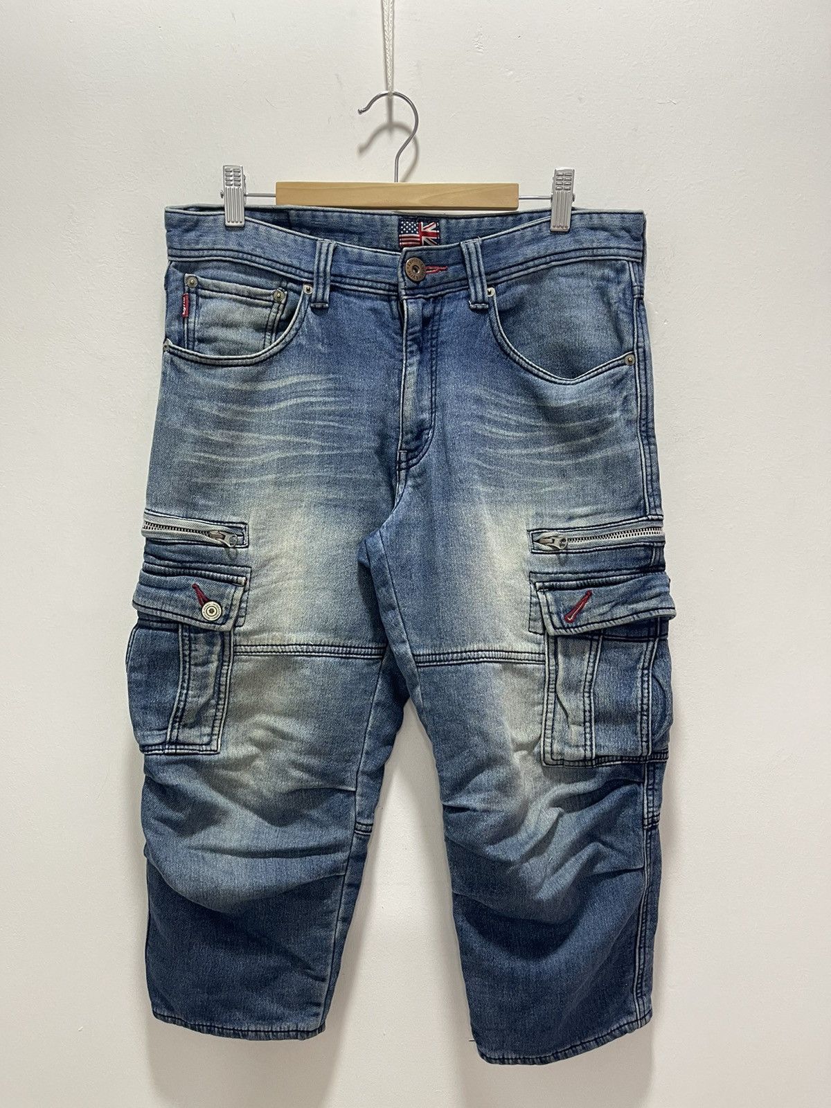 Japanese Brand × Vintage JAPANESE LYRIC 9 POCKET SHORT PANTS DENIM Size US 31 - 1 Thumbnail