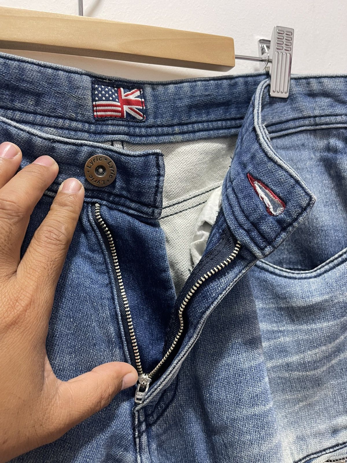 Japanese Brand × Vintage JAPANESE LYRIC 9 POCKET SHORT PANTS DENIM Size US 31 - 4 Thumbnail