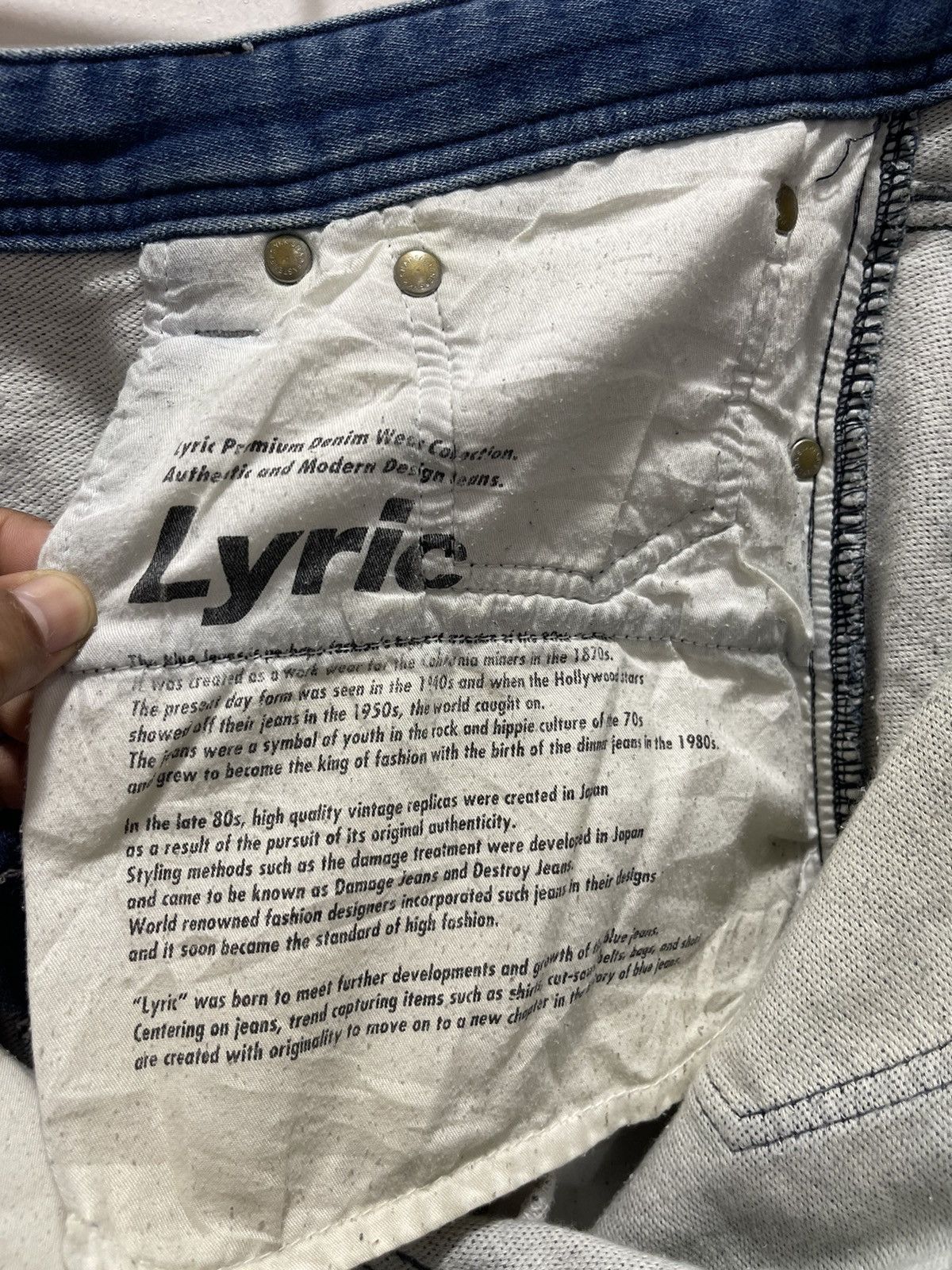 Japanese Brand × Vintage JAPANESE LYRIC 9 POCKET SHORT PANTS DENIM Size US 31 - 11 Thumbnail