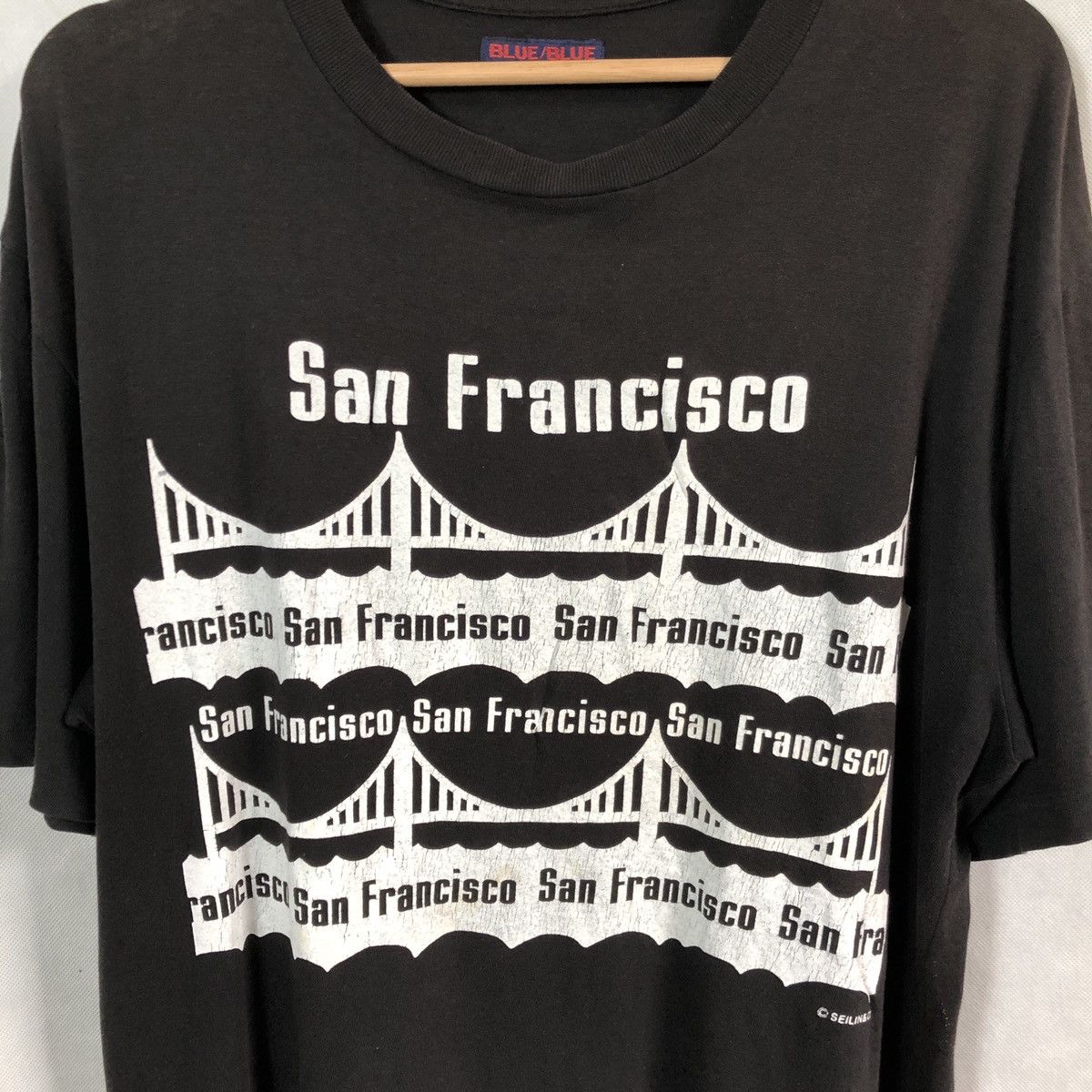 Blue Blue Japan × Vintage Vintage Blue Blue San francisco Tshirt Size US L / EU 52-54 / 3 - 6 Thumbnail