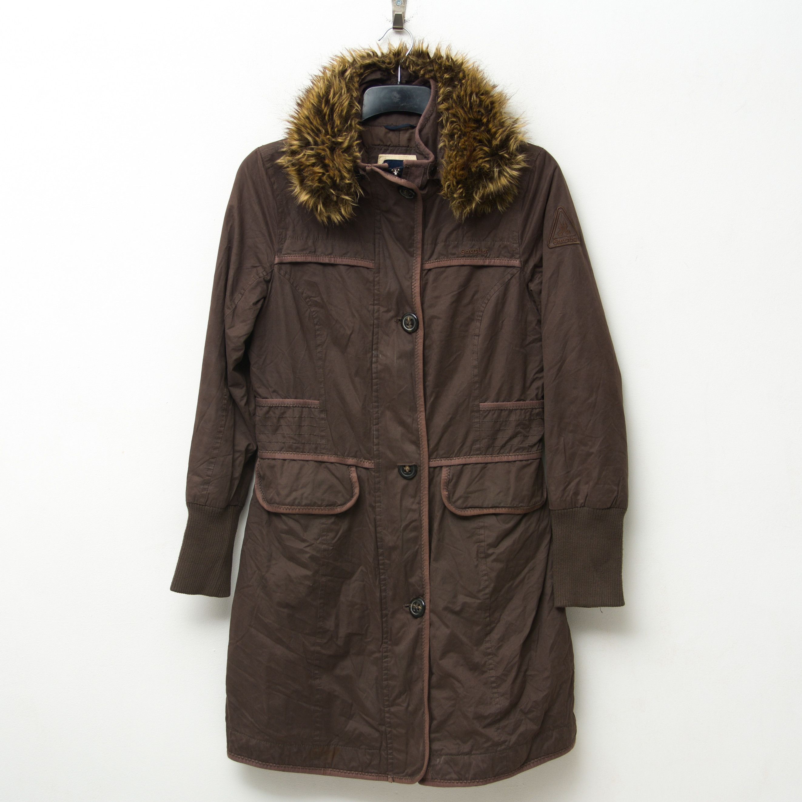 Other GAASTRA Cotton Jacket Coat Removable Fake Fur Collar Zip Size M / US 6-8 / IT 42-44 - 1 Thumbnail