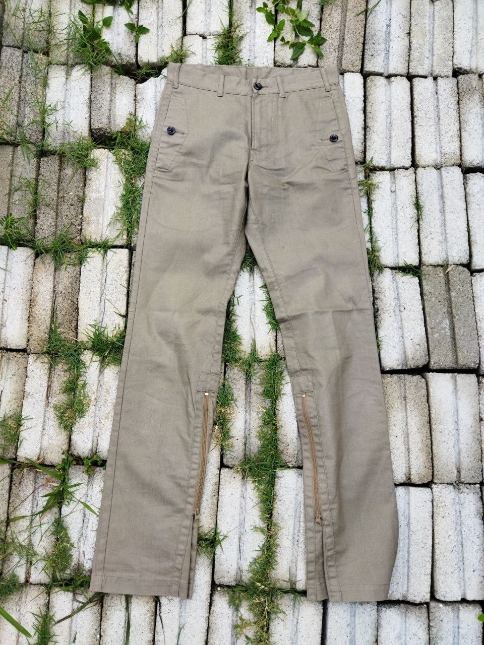Japanese Brand Male & Co Japan Ankle Zip Pants Size US 30 / EU 46 - 1 Thumbnail
