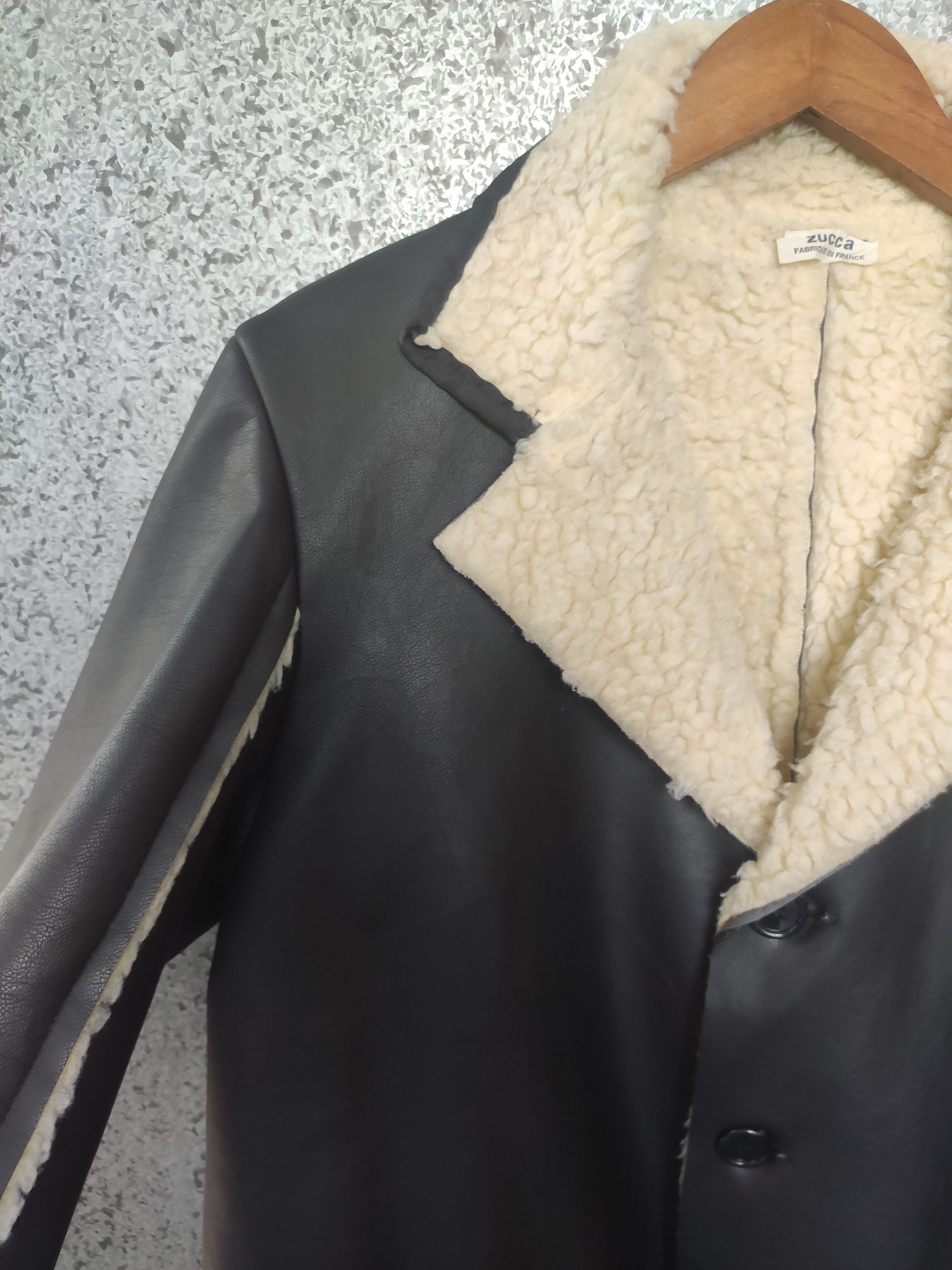 CABANE de ZUCCa Zucca Jacket leather design distressed miyake Size US M / EU 48-50 / 2 - 6 Thumbnail