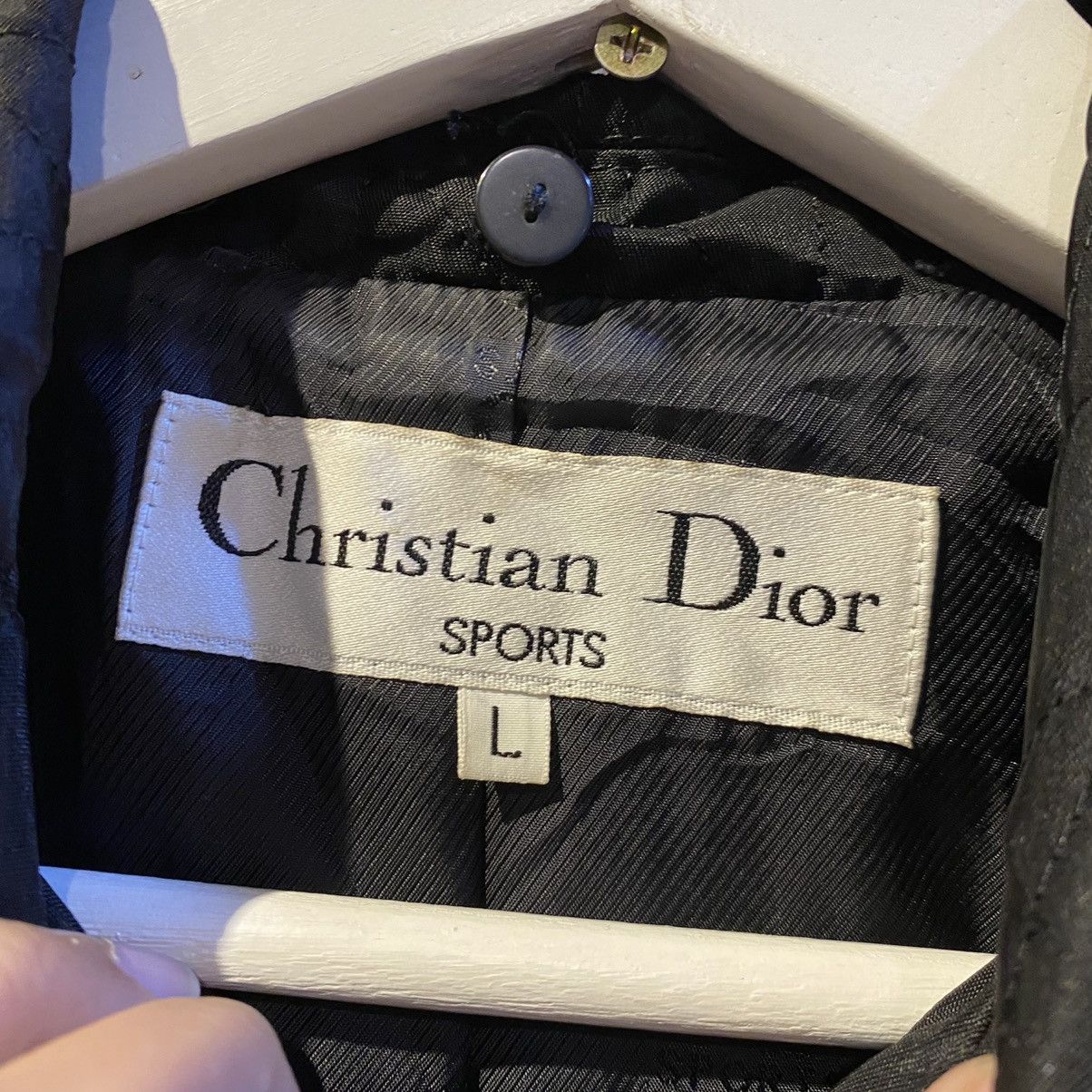 Christian Dior Monsieur × Vintage VINTAGE‼️Christian Dior Sports Plain Black Zipper Coats Size L / US 10 / IT 46 - 12 Thumbnail