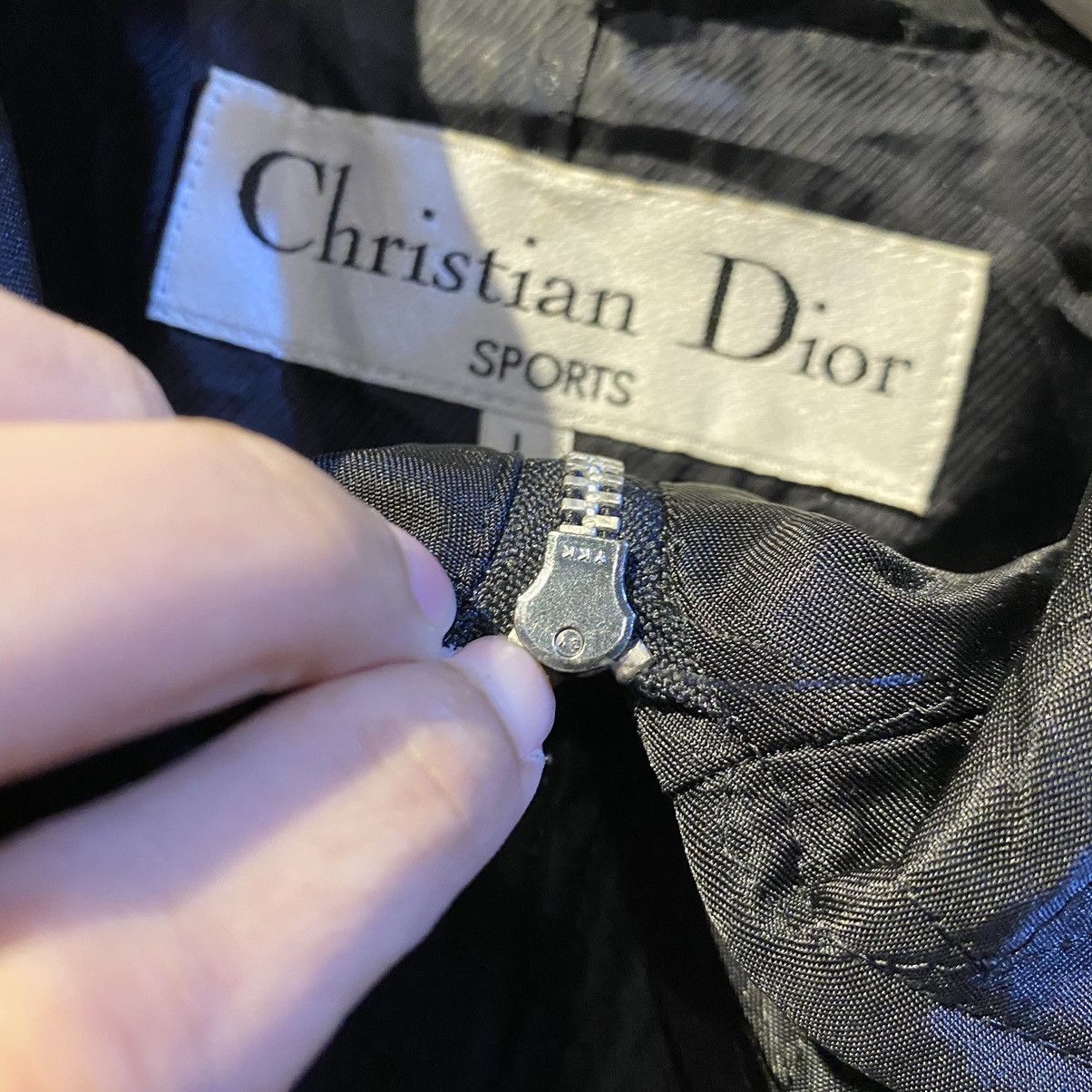 Christian Dior Monsieur × Vintage VINTAGE‼️Christian Dior Sports Plain Black Zipper Coats Size L / US 10 / IT 46 - 11 Thumbnail