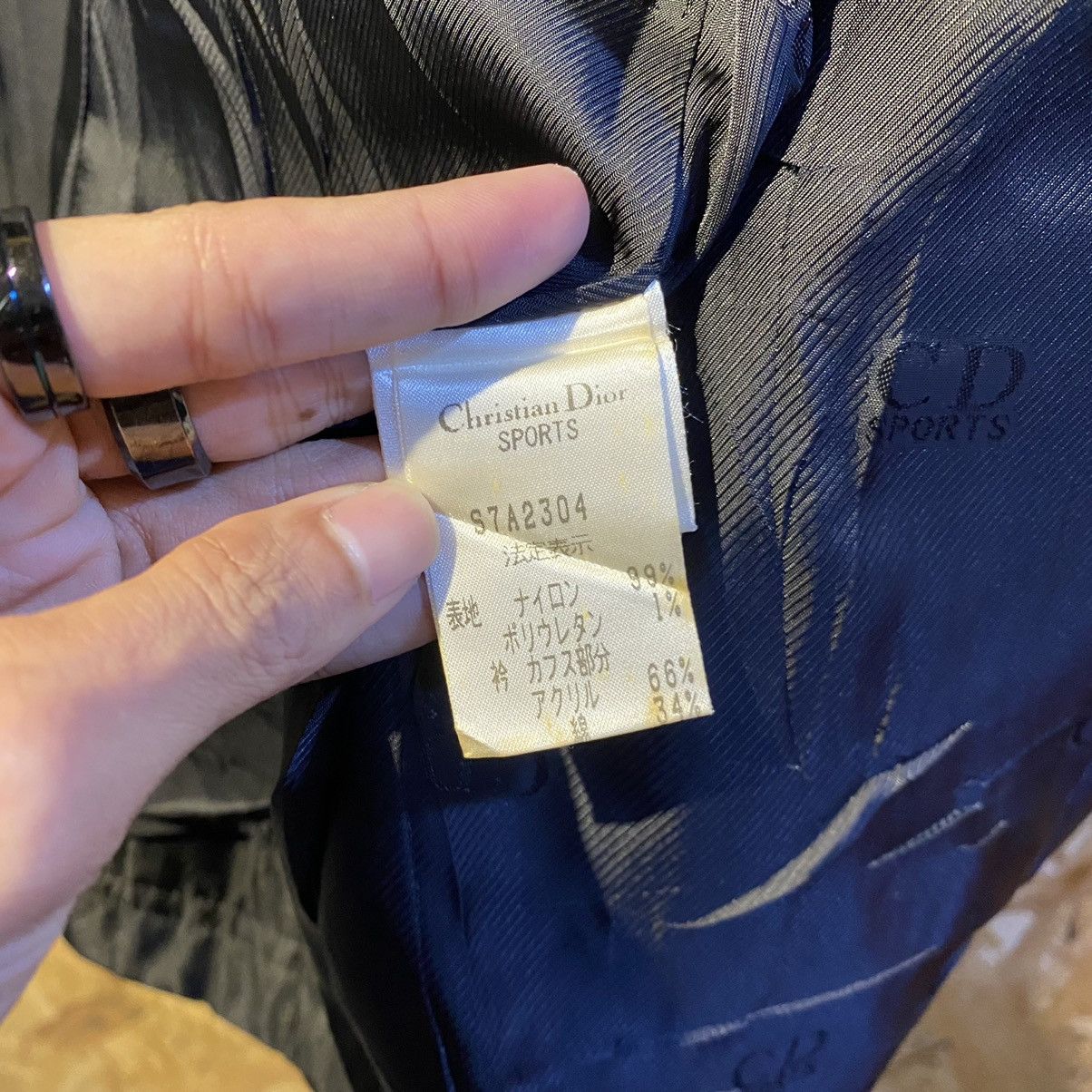 Christian Dior Monsieur × Vintage VINTAGE‼️Christian Dior Sports Plain Black Zipper Coats Size L / US 10 / IT 46 - 15 Thumbnail