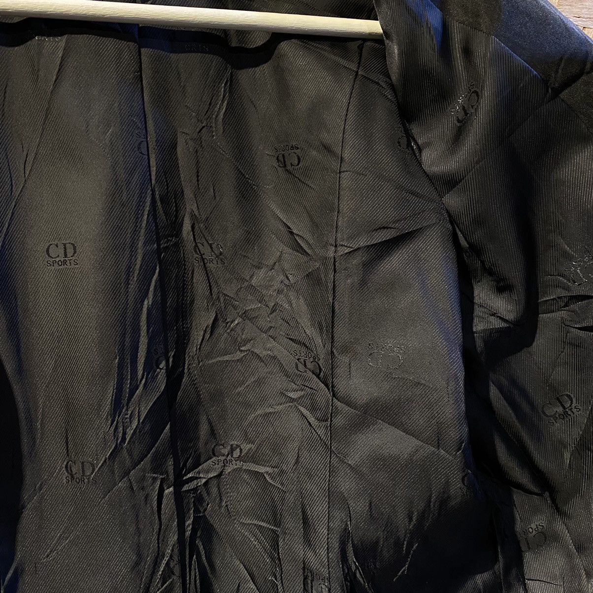 Christian Dior Monsieur × Vintage VINTAGE‼️Christian Dior Sports Plain Black Zipper Coats Size L / US 10 / IT 46 - 10 Thumbnail