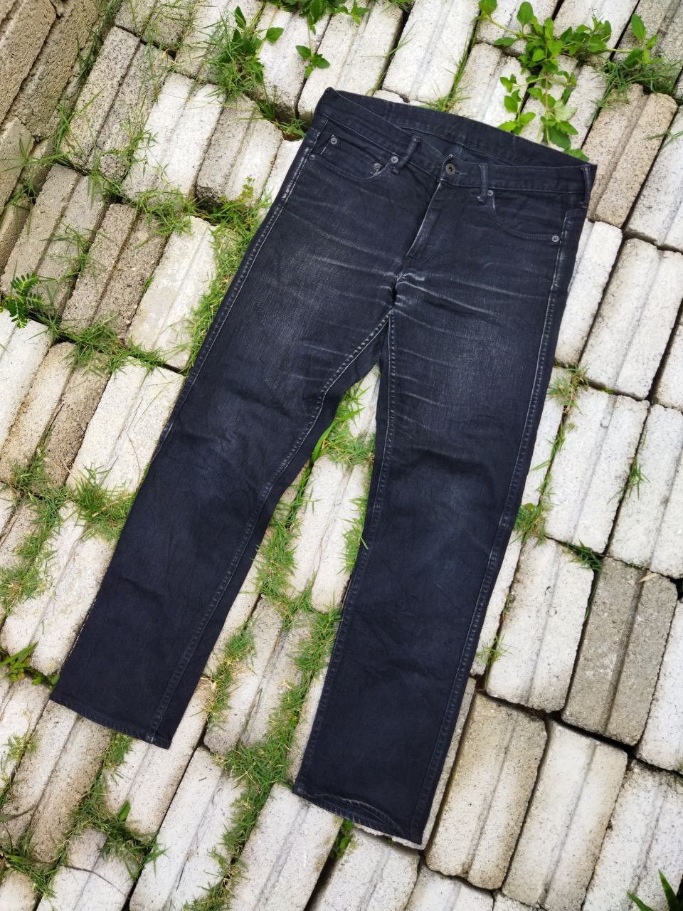 Japan Blue Japan Blue Black Cropped Jeans - Size 31 Size US 31 - 2 Thumbnail