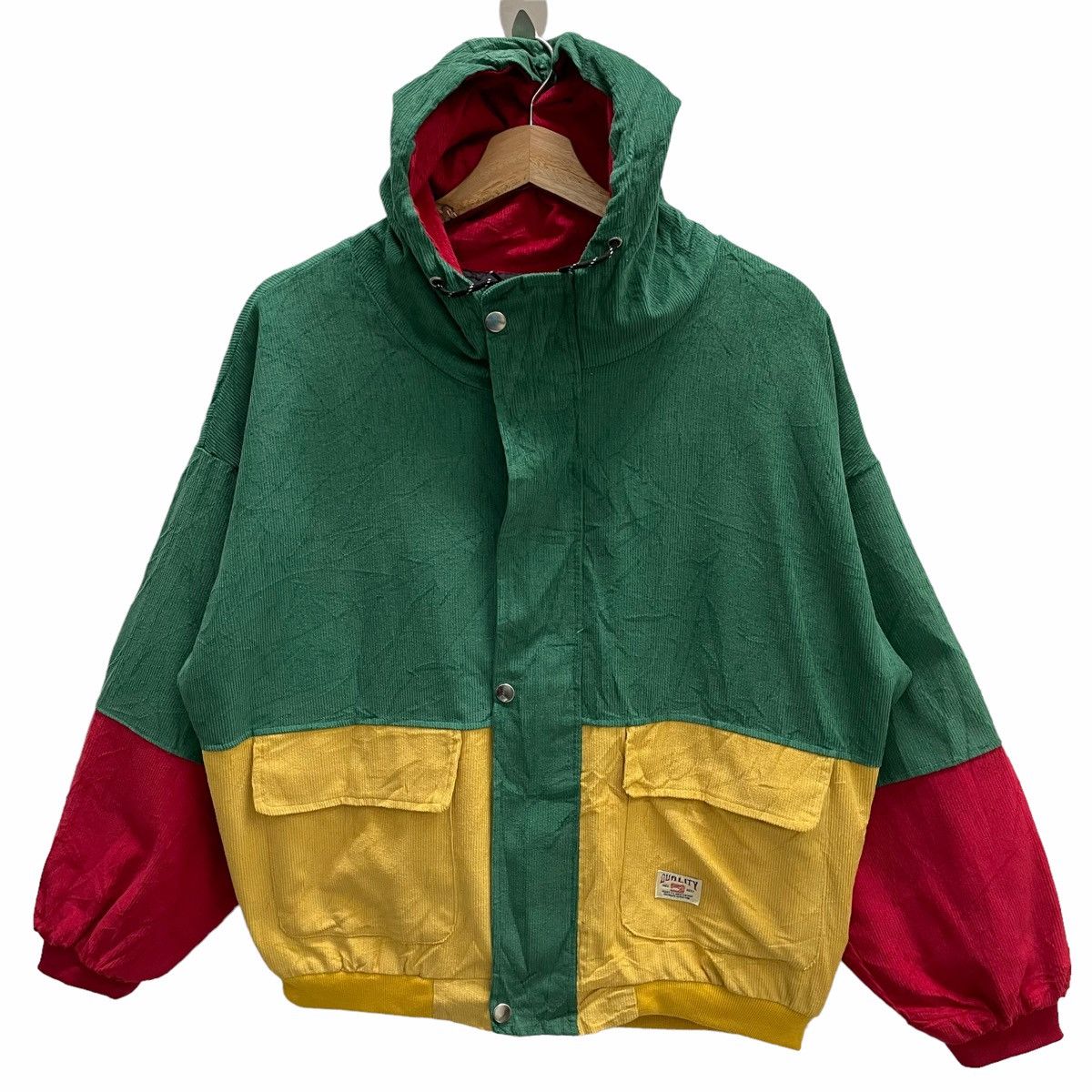 Japanese Brand × Vintage 💥 ZAFUL RASTA REGGEA BOMBER JACKET Size US M / EU 48-50 / 2 - 3 Thumbnail