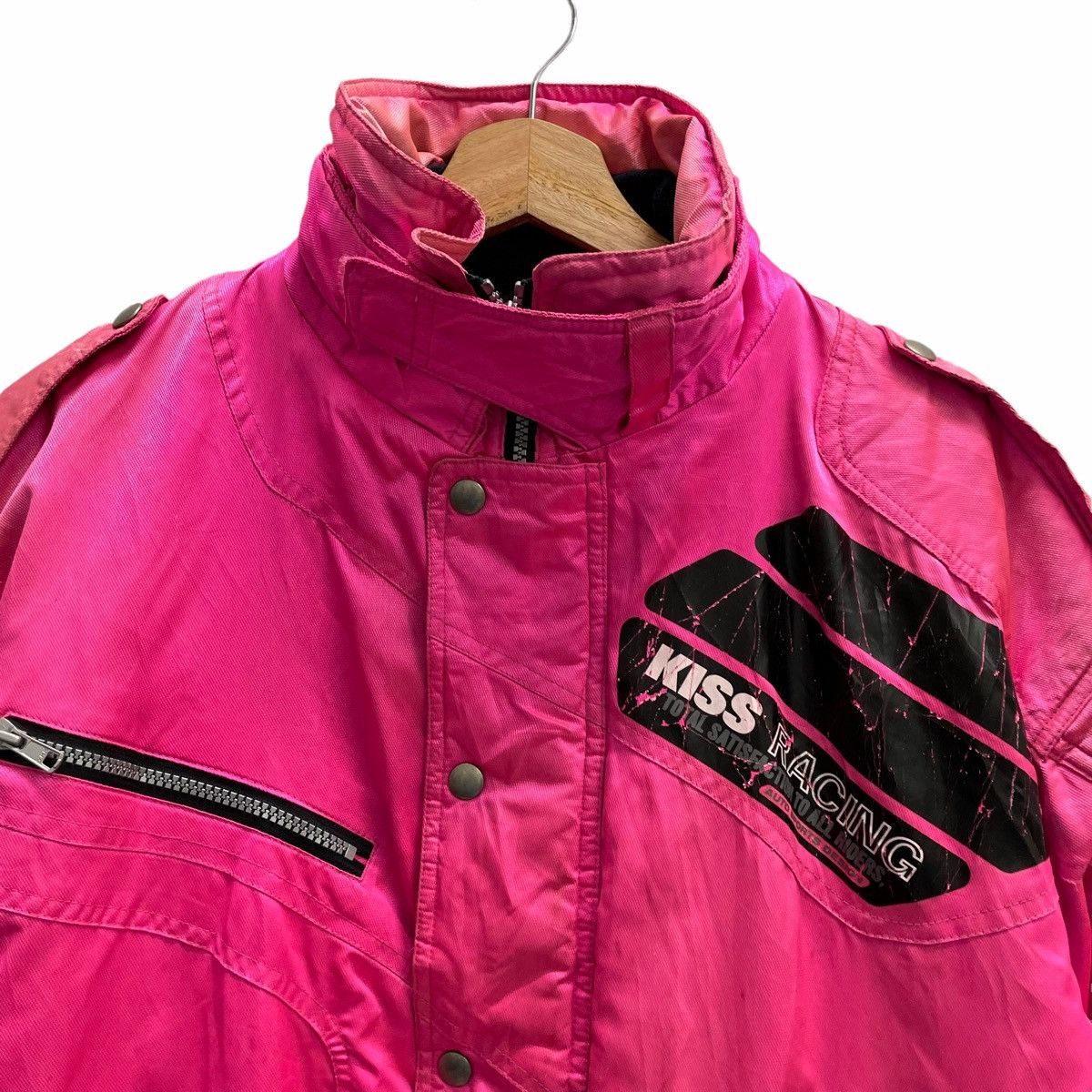Hein Gericke × Kadoya 💥Vintage KISS RACING Japan Biker Jacket Size US L / EU 52-54 / 3 - 2 Thumbnail