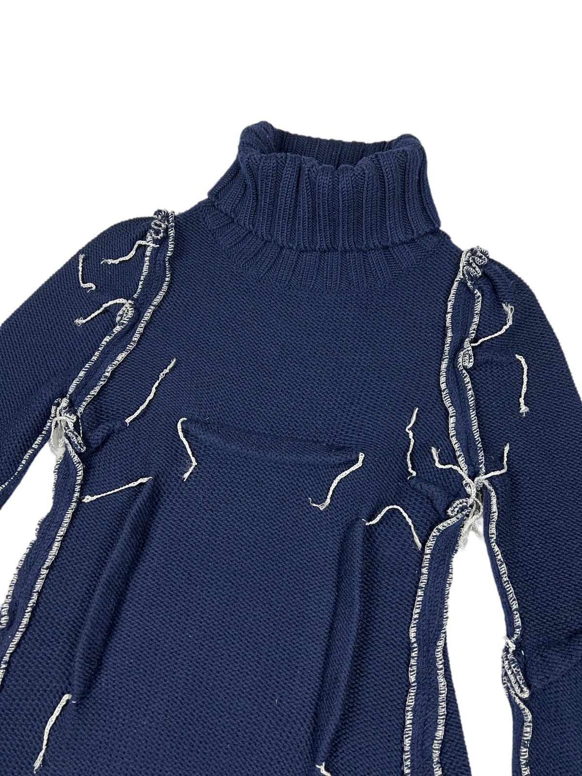 H&M × Maison Margiela Maison Margiela x H&M Navy Knit Dress Size XS / US 0-2 / IT 36-38 - 6 Thumbnail