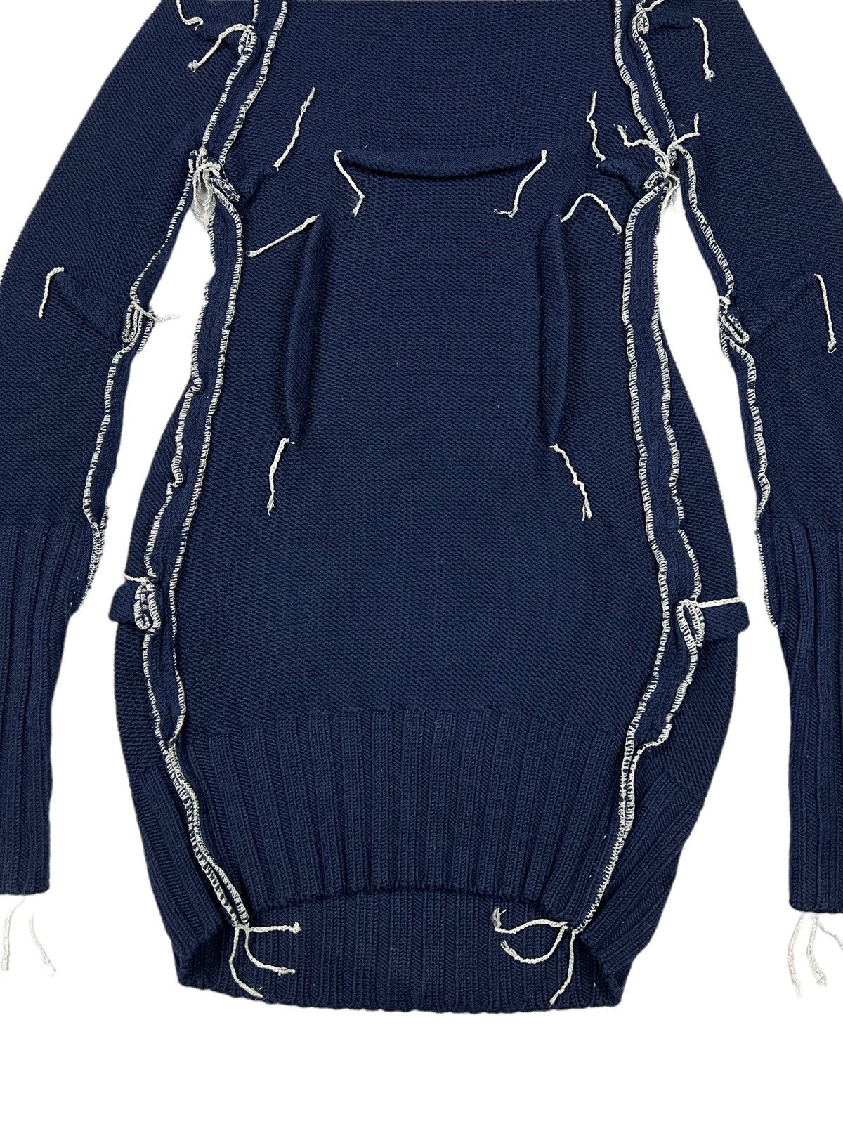 H&M × Maison Margiela Maison Margiela x H&M Navy Knit Dress Size XS / US 0-2 / IT 36-38 - 7 Thumbnail