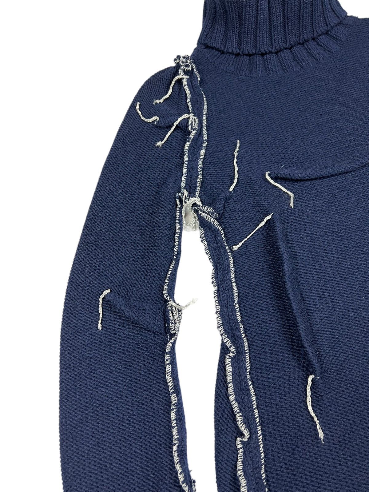 H&M × Maison Margiela Maison Margiela x H&M Navy Knit Dress Size XS / US 0-2 / IT 36-38 - 8 Thumbnail