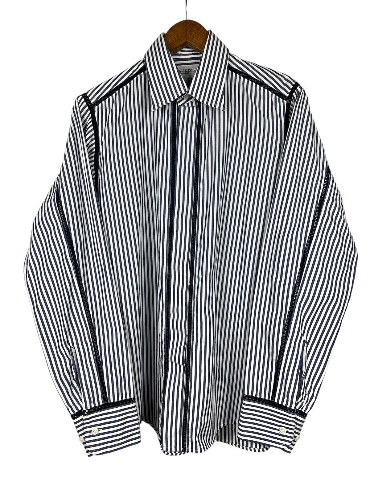 Needles Nepenthes Rebuilt Net Button Up Shirt Size US M / EU 48-50 / 2 - 1 Thumbnail