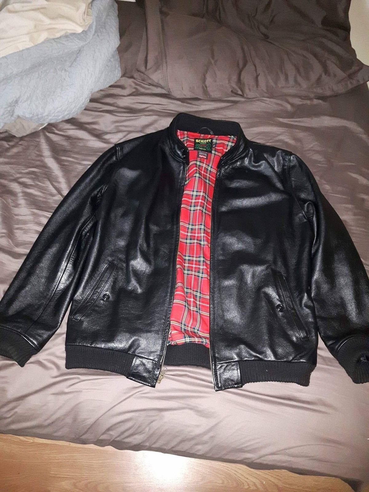 Supreme SS16 Schott x Supreme Leather jacket | Grailed