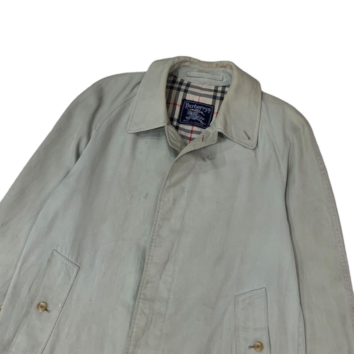 Burberry × Vintage Vintage Burberrys Nova Check Overcoat Size US S / EU 44-46 / 1 - 5 Thumbnail