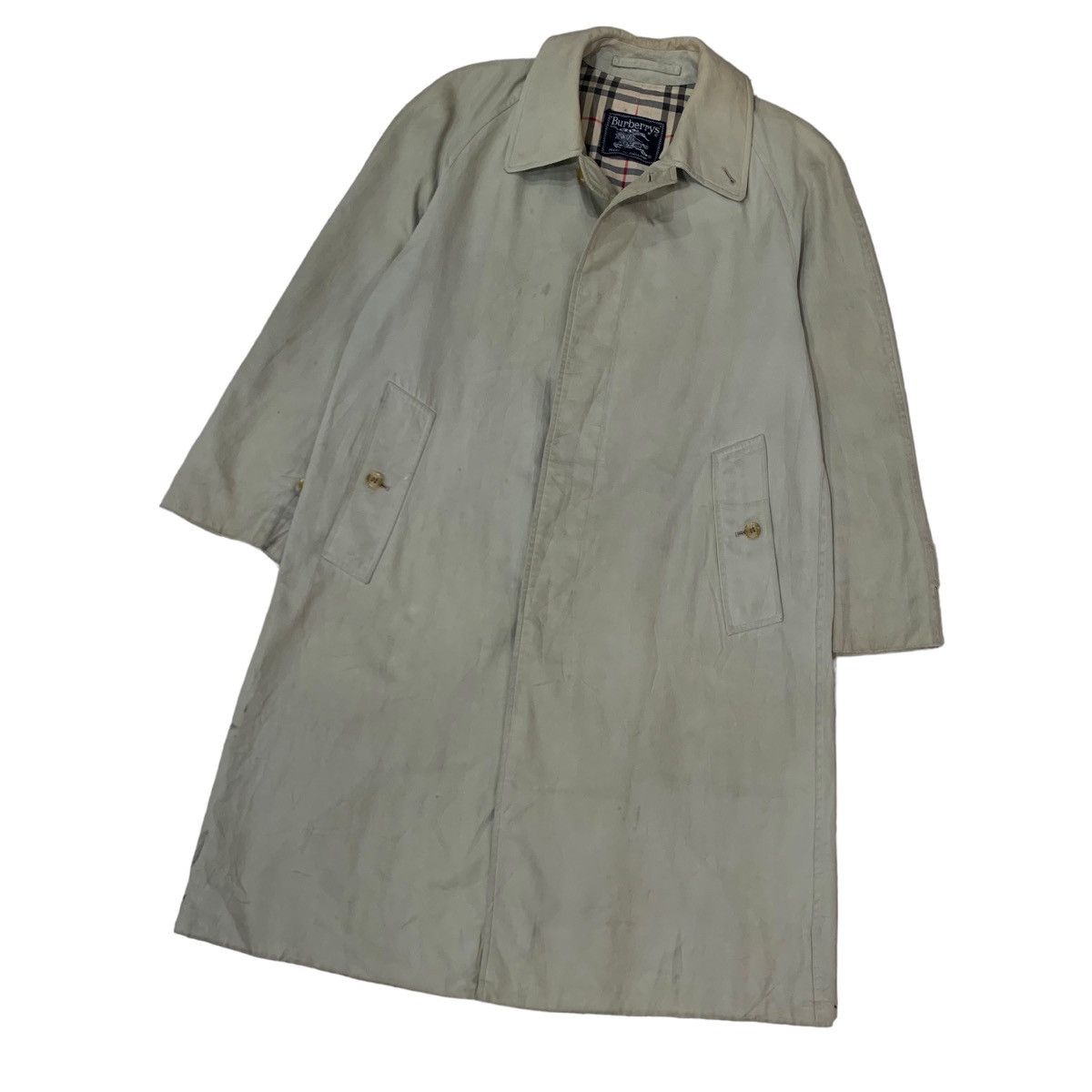 Burberry × Vintage Vintage Burberrys Nova Check Overcoat Size US S / EU 44-46 / 1 - 4 Thumbnail