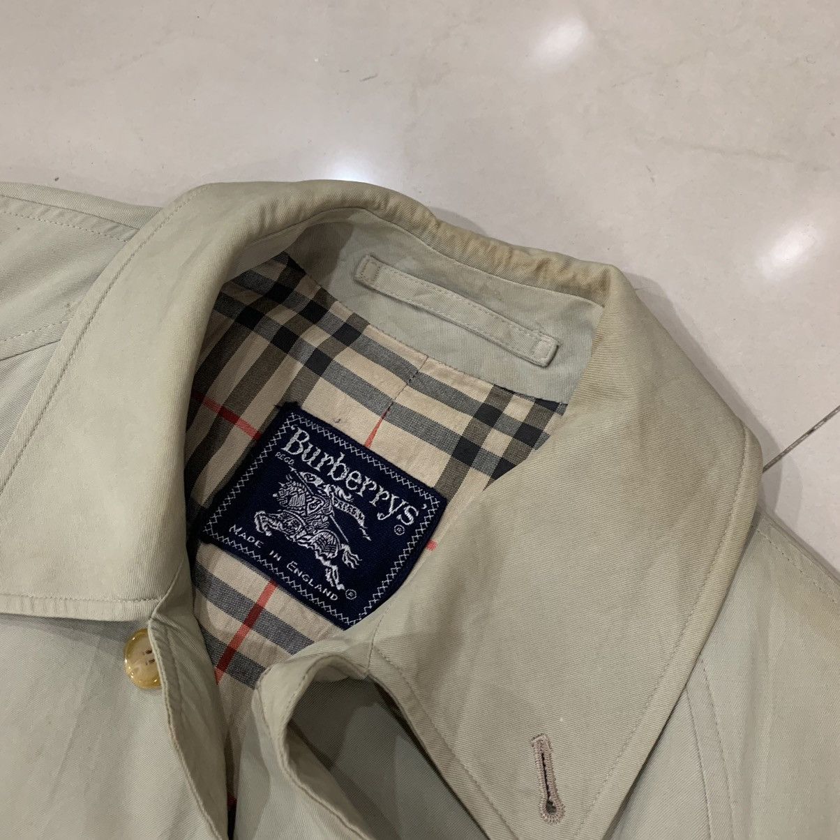 Burberry × Vintage Vintage Burberrys Nova Check Overcoat Size US S / EU 44-46 / 1 - 9 Thumbnail