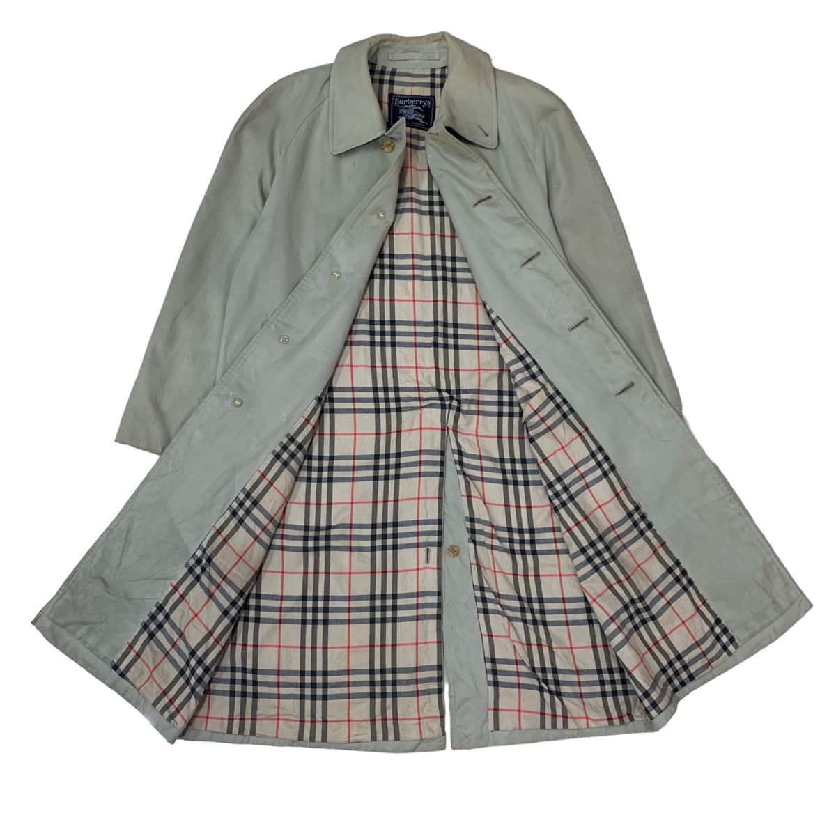 Burberry × Vintage Vintage Burberrys Nova Check Overcoat Size US S / EU 44-46 / 1 - 1 Thumbnail