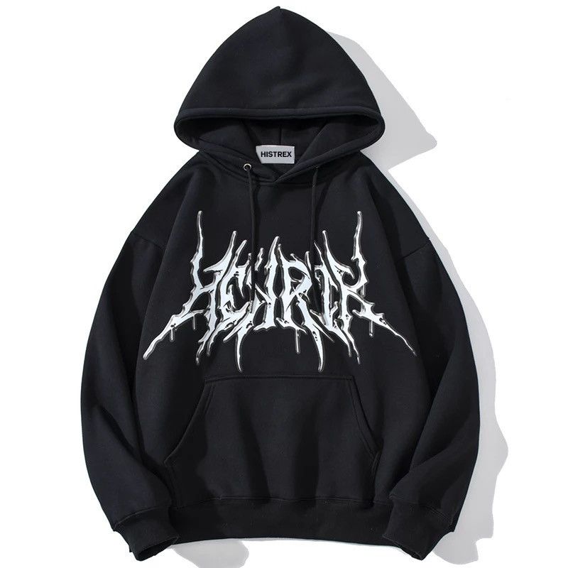 Print Grapic Pull Over Hoodie