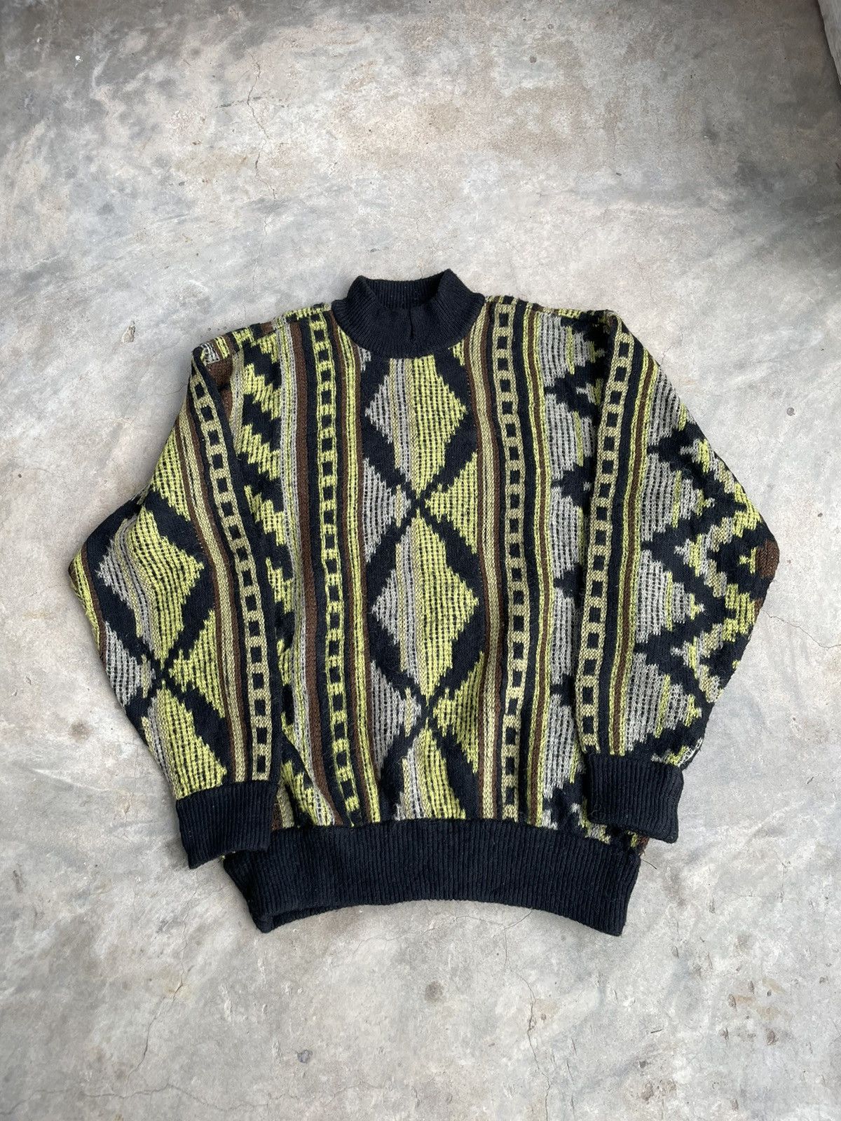 VTG 90s MIYAKE Geometric Sweatshirt