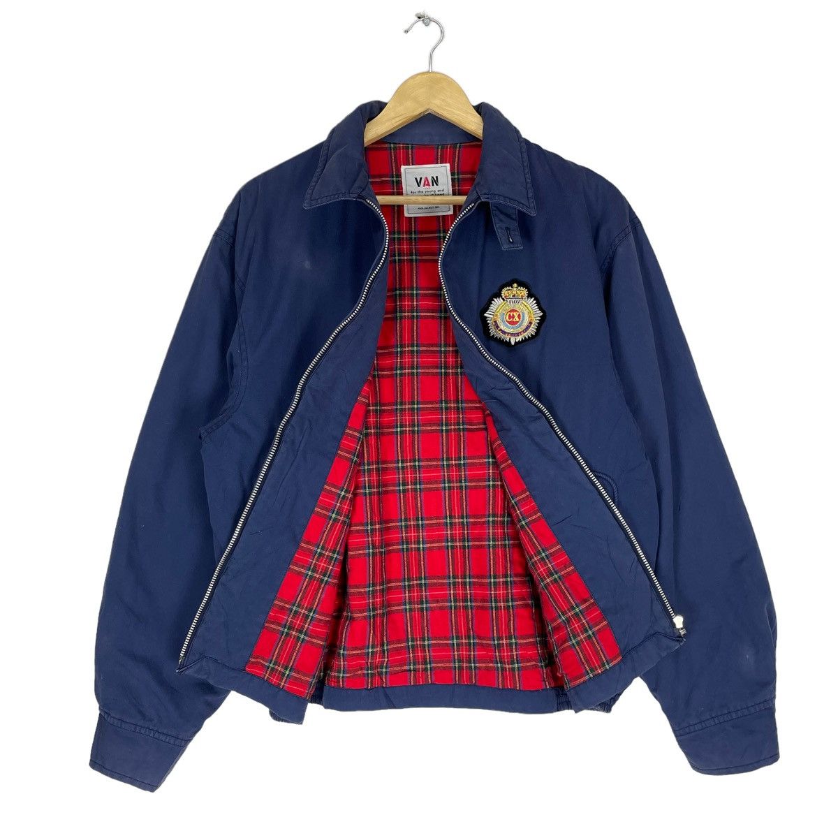 Japanese Brand × Van ☀️VAN JAC ART HERRINGTON HEART TARTAN JACKET Size US L / EU 52-54 / 3 - 6 Thumbnail