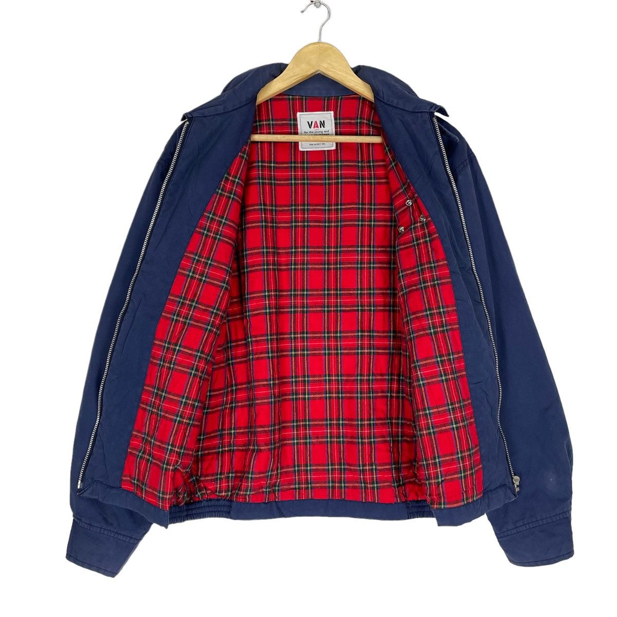 Japanese Brand × Van ☀️VAN JAC ART HERRINGTON HEART TARTAN JACKET Size US L / EU 52-54 / 3 - 7 Thumbnail