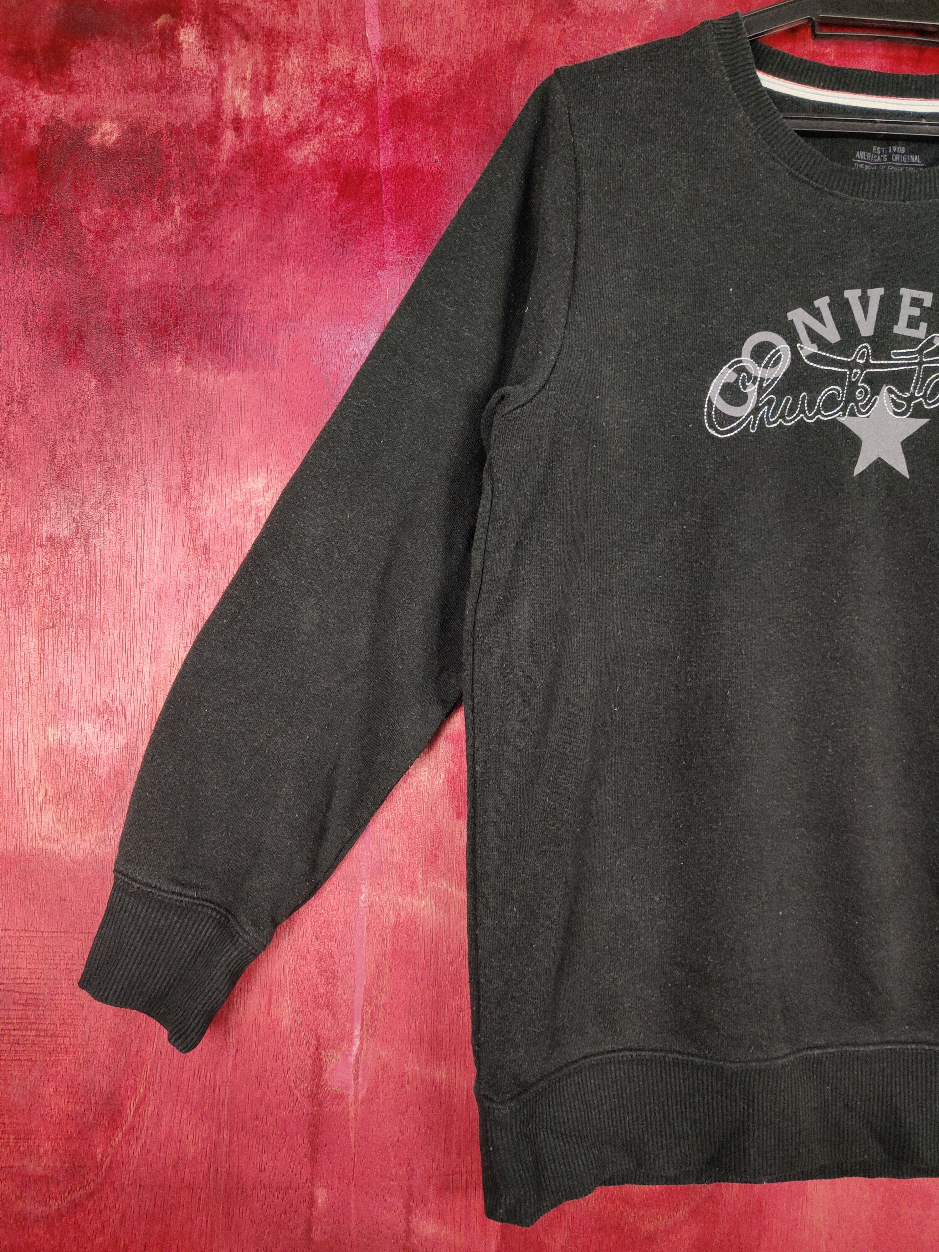 Converse Converse vintage faded Black Sweater #4959 Size US S / EU 44-46 / 1 - 3 Thumbnail