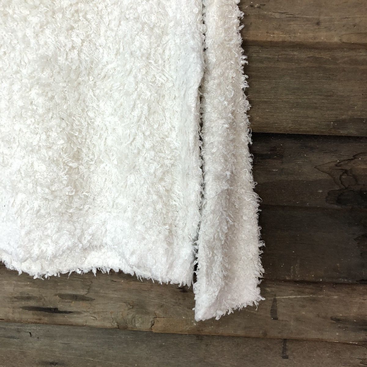 Homespun Knitwear Colza White Shag Shaggy Fur Mohair Knitwear #7016 Size M / US 6-8 / IT 42-44 - 5 Thumbnail