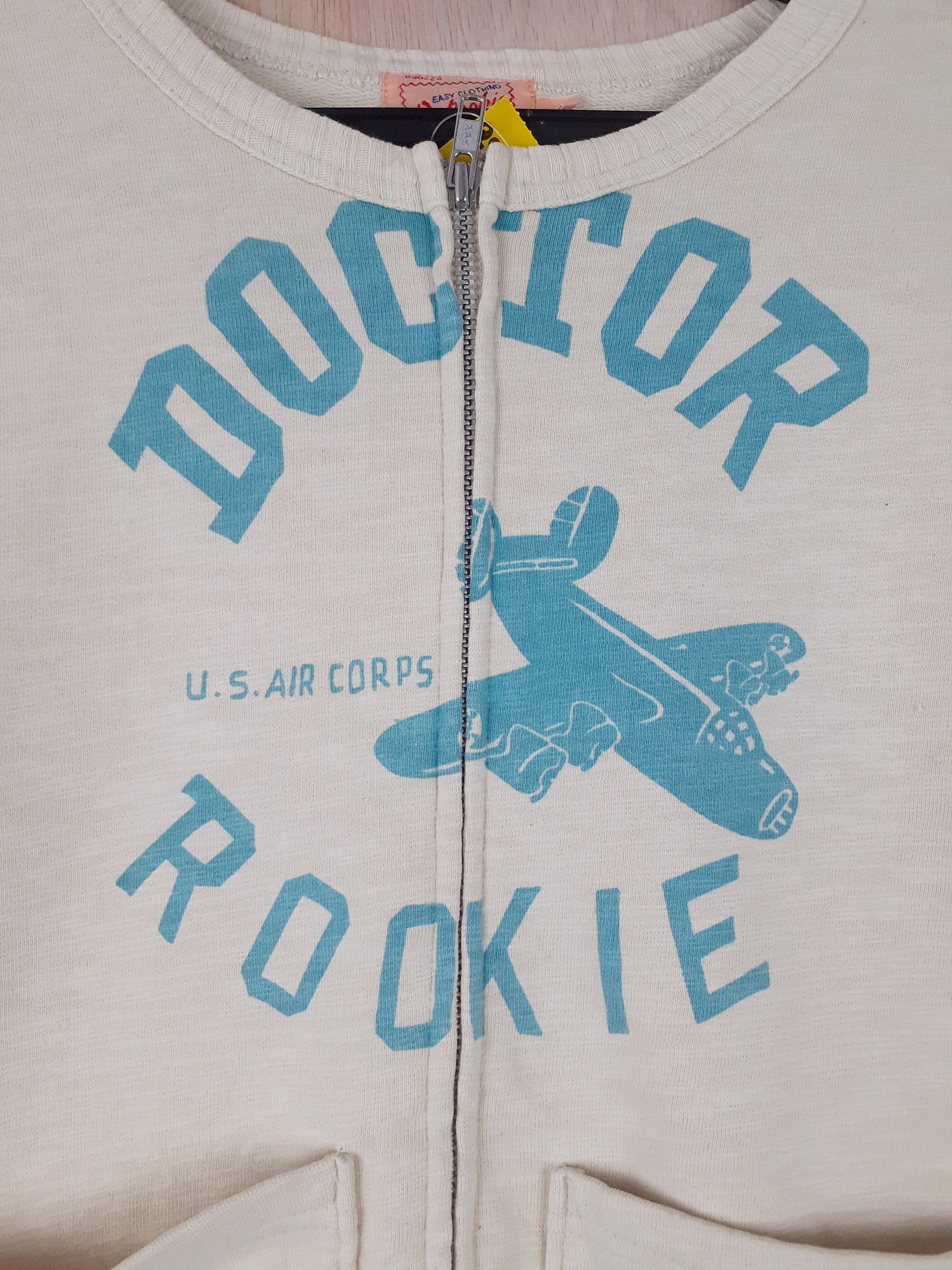 Japanese Brand Dr. Rookie cream sweater #3056 Size M / US 6-8 / IT 42-44 - 3 Thumbnail