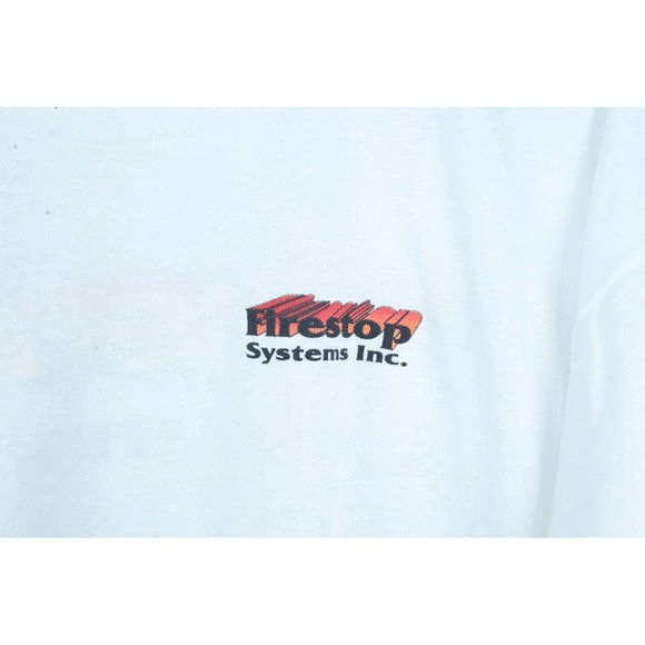 Vintage Late 90's VTG Firestop Systems Inc Single Stitch Tee Size US XL / EU 56 / 4 - 7 Thumbnail