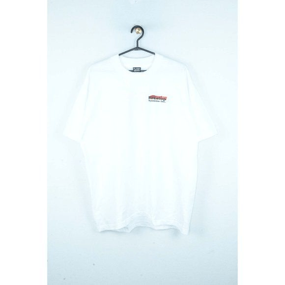 Vintage Late 90's VTG Firestop Systems Inc Single Stitch Tee Size US XL / EU 56 / 4 - 3 Thumbnail