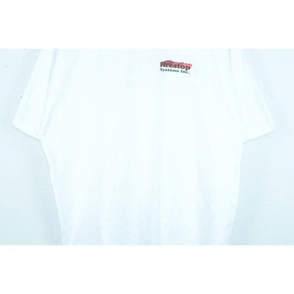 Vintage Late 90's VTG Firestop Systems Inc Single Stitch Tee Size US XL / EU 56 / 4 - 5 Thumbnail