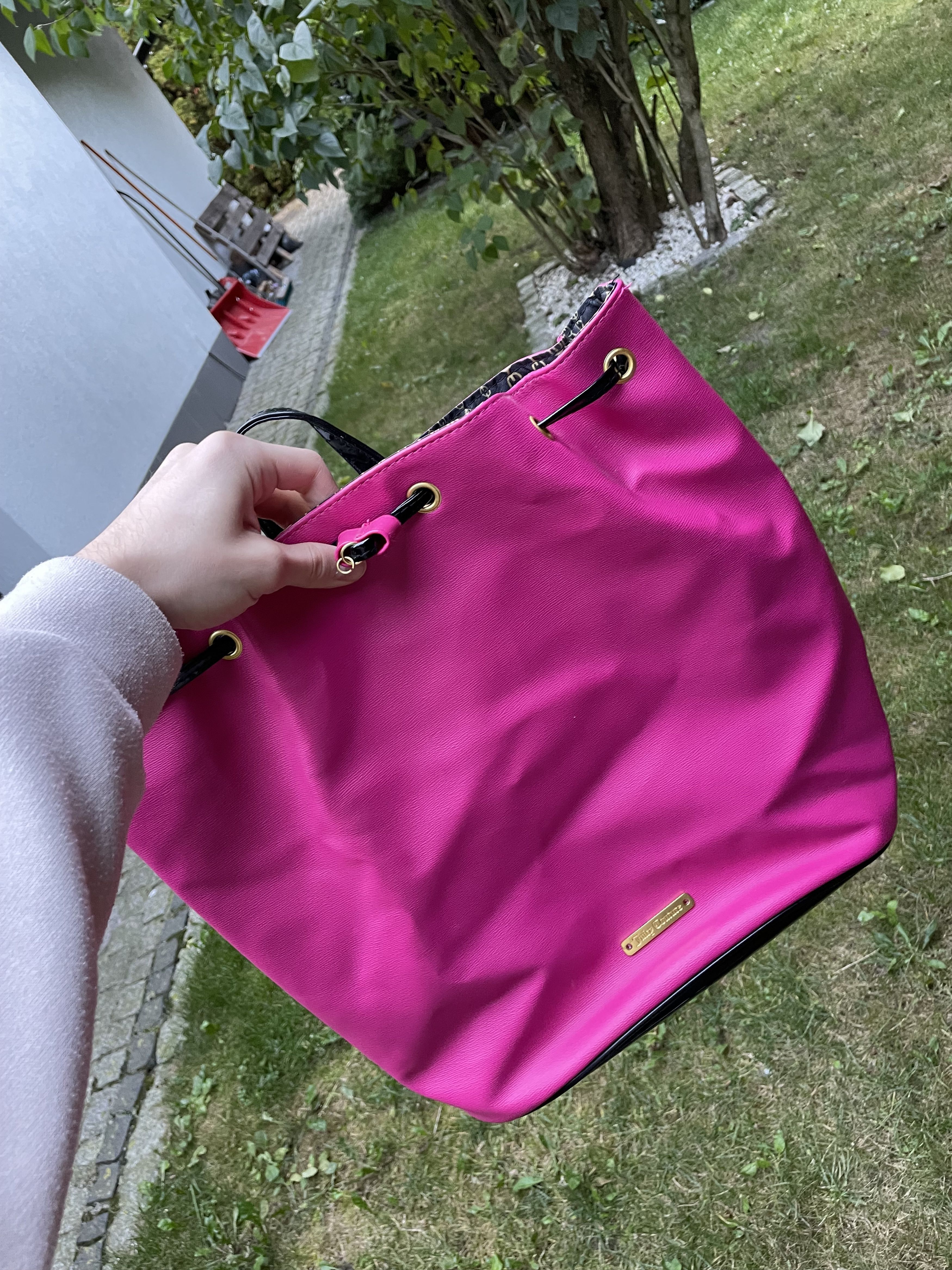 Hot Pink Juicy Couture Backpack Juicy Couture Drawstring  display picture 1