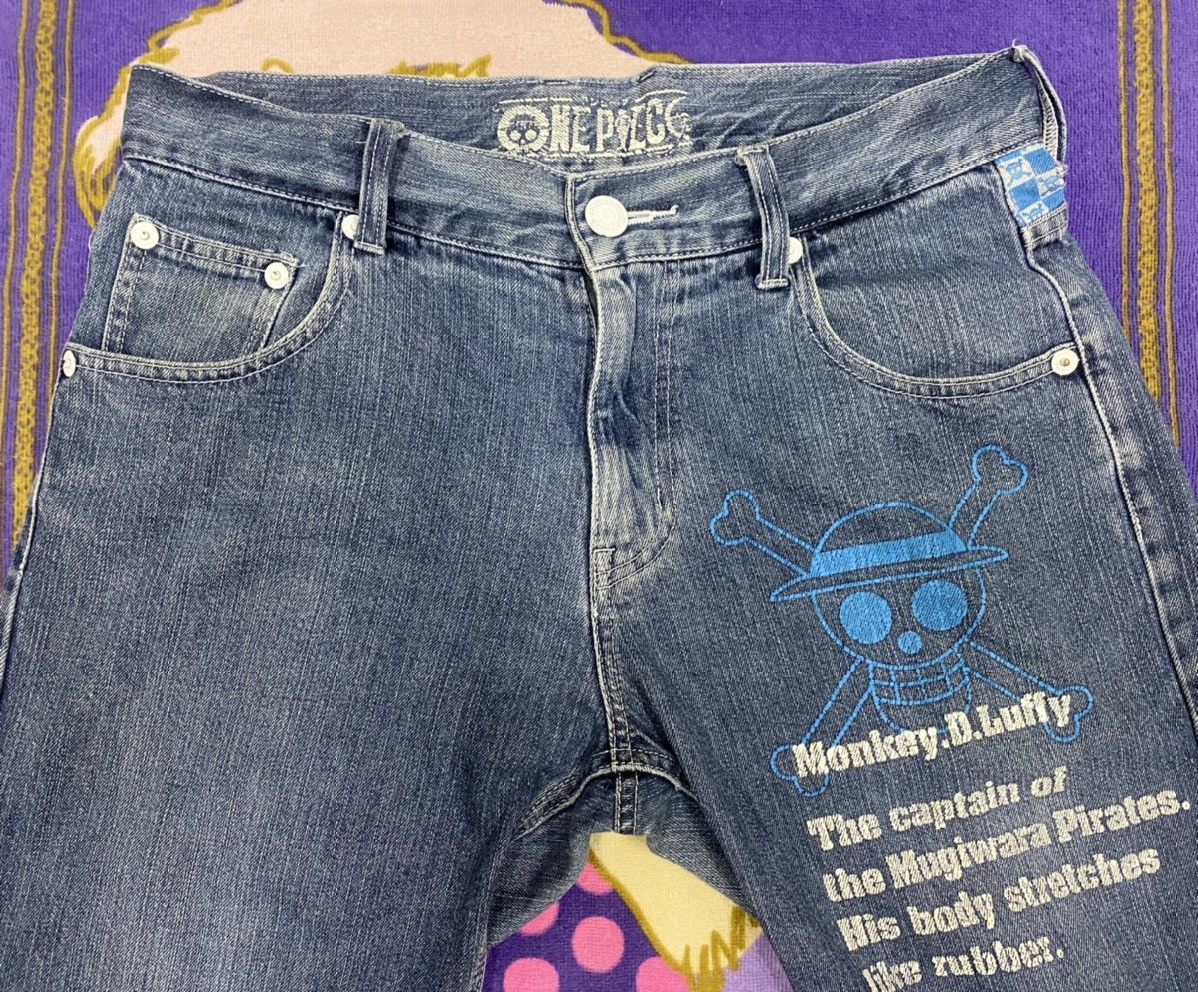 Japanese Brand ONE PIECE Jeans Denim Size 34 x Rare Design Size US 34 / EU 50 - 4 Thumbnail