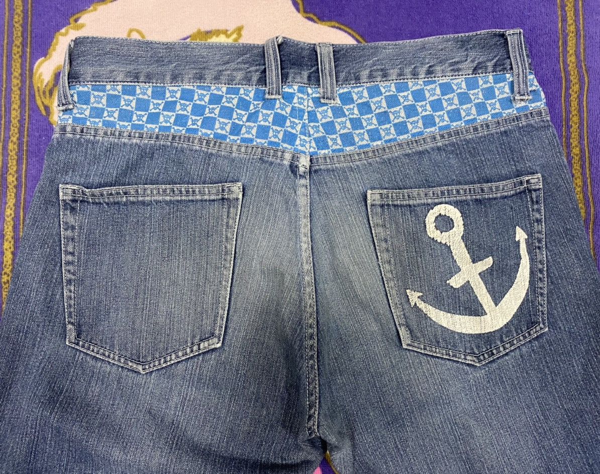 Japanese Brand ONE PIECE Jeans Denim Size 34 x Rare Design Size US 34 / EU 50 - 5 Thumbnail
