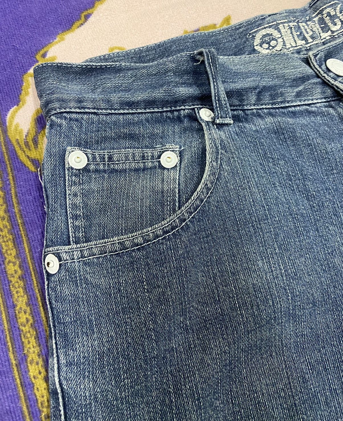 Japanese Brand ONE PIECE Jeans Denim Size 34 x Rare Design Size US 34 / EU 50 - 9 Thumbnail