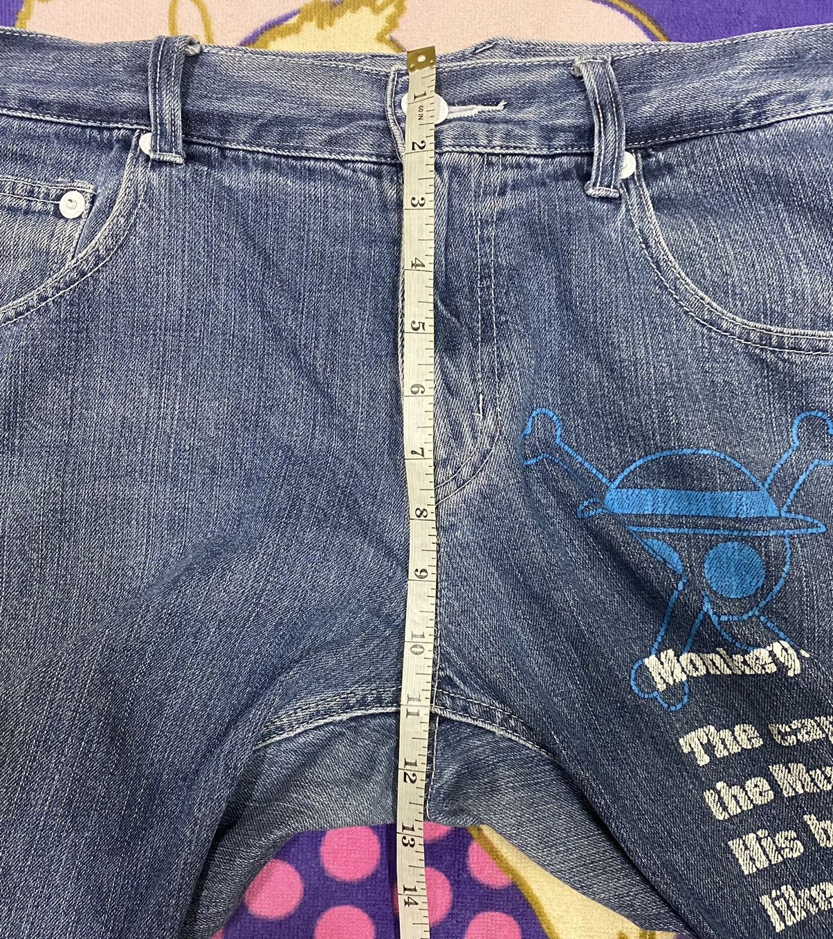 Japanese Brand ONE PIECE Jeans Denim Size 34 x Rare Design Size US 34 / EU 50 - 17 Thumbnail