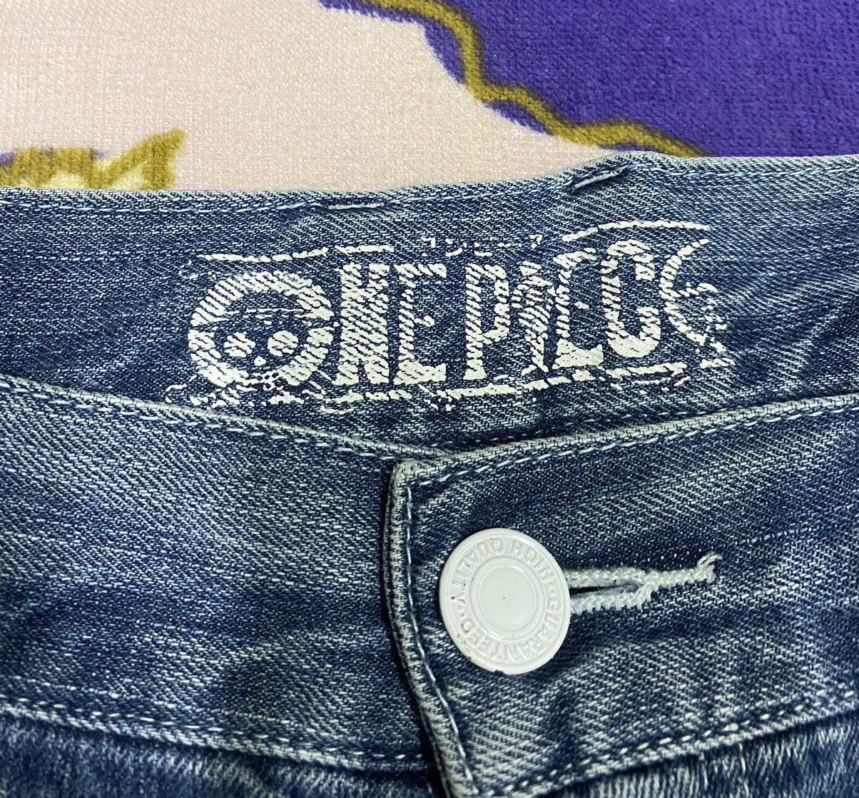 Japanese Brand ONE PIECE Jeans Denim Size 34 x Rare Design Size US 34 / EU 50 - 11 Thumbnail
