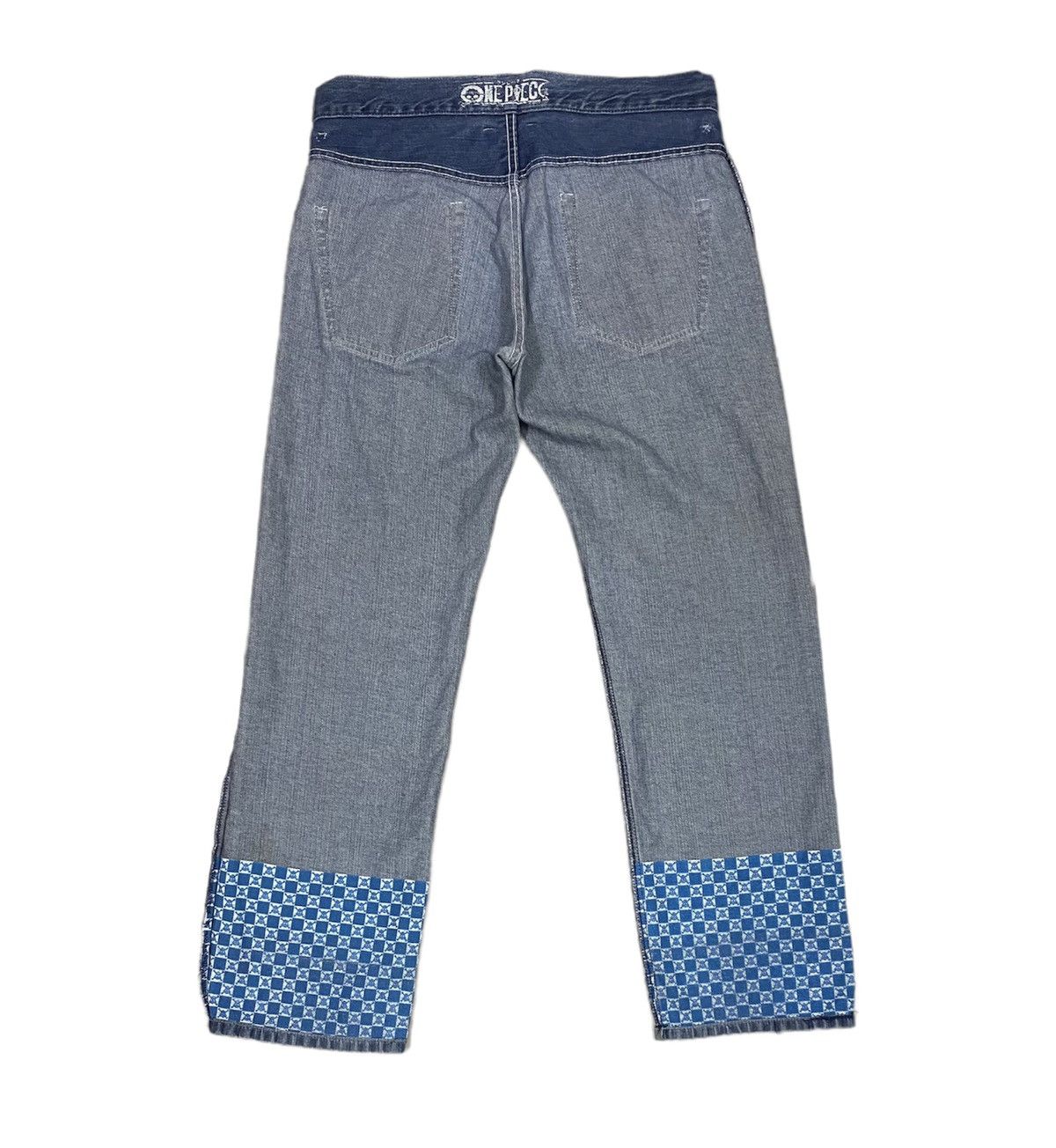 Japanese Brand ONE PIECE Jeans Denim Size 34 x Rare Design Size US 34 / EU 50 - 3 Thumbnail